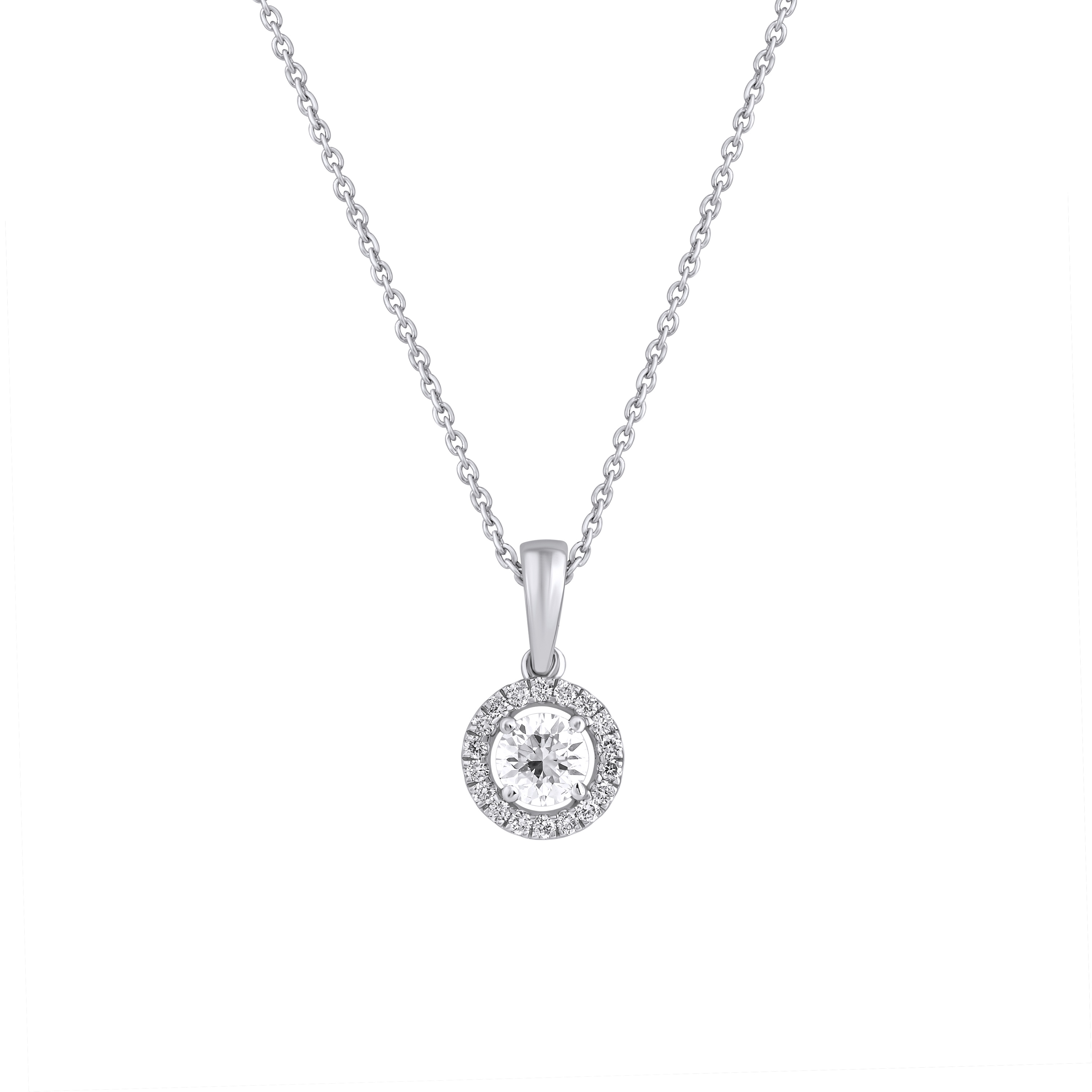 Paveikslėlis Balto aukso pakabukas su LAB deimantais