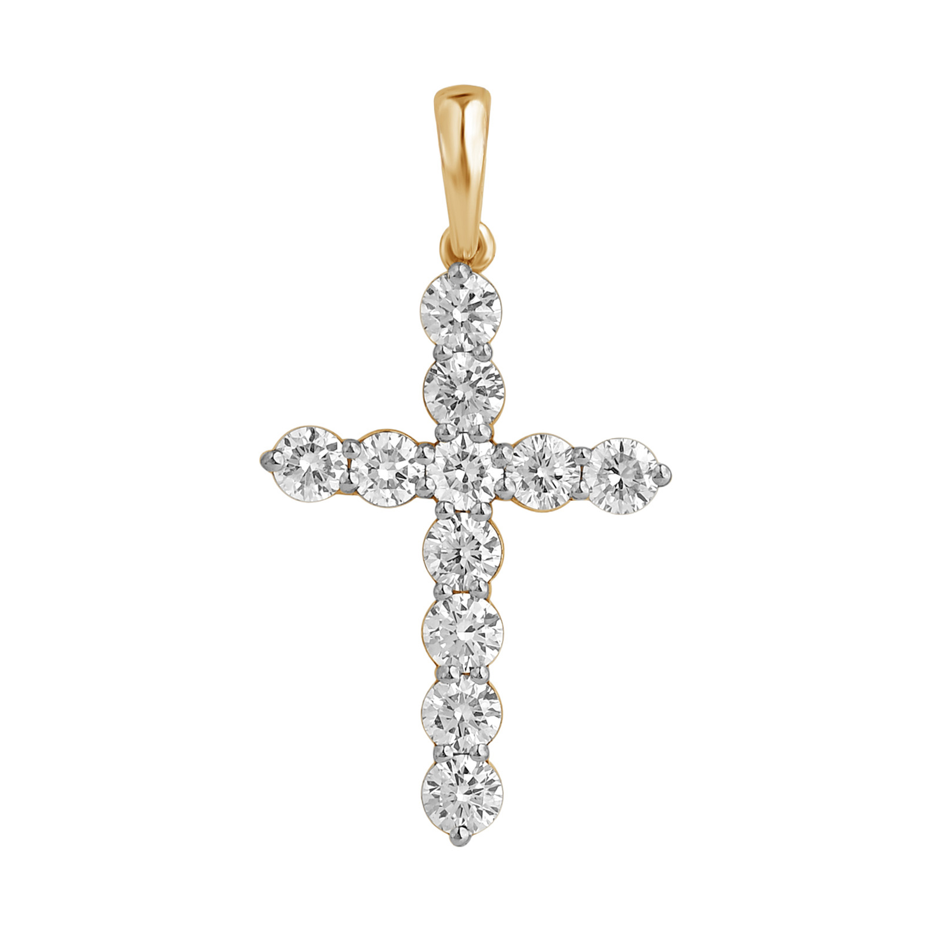 Paveikslėlis Auksinis kryželis su LAB deimantais