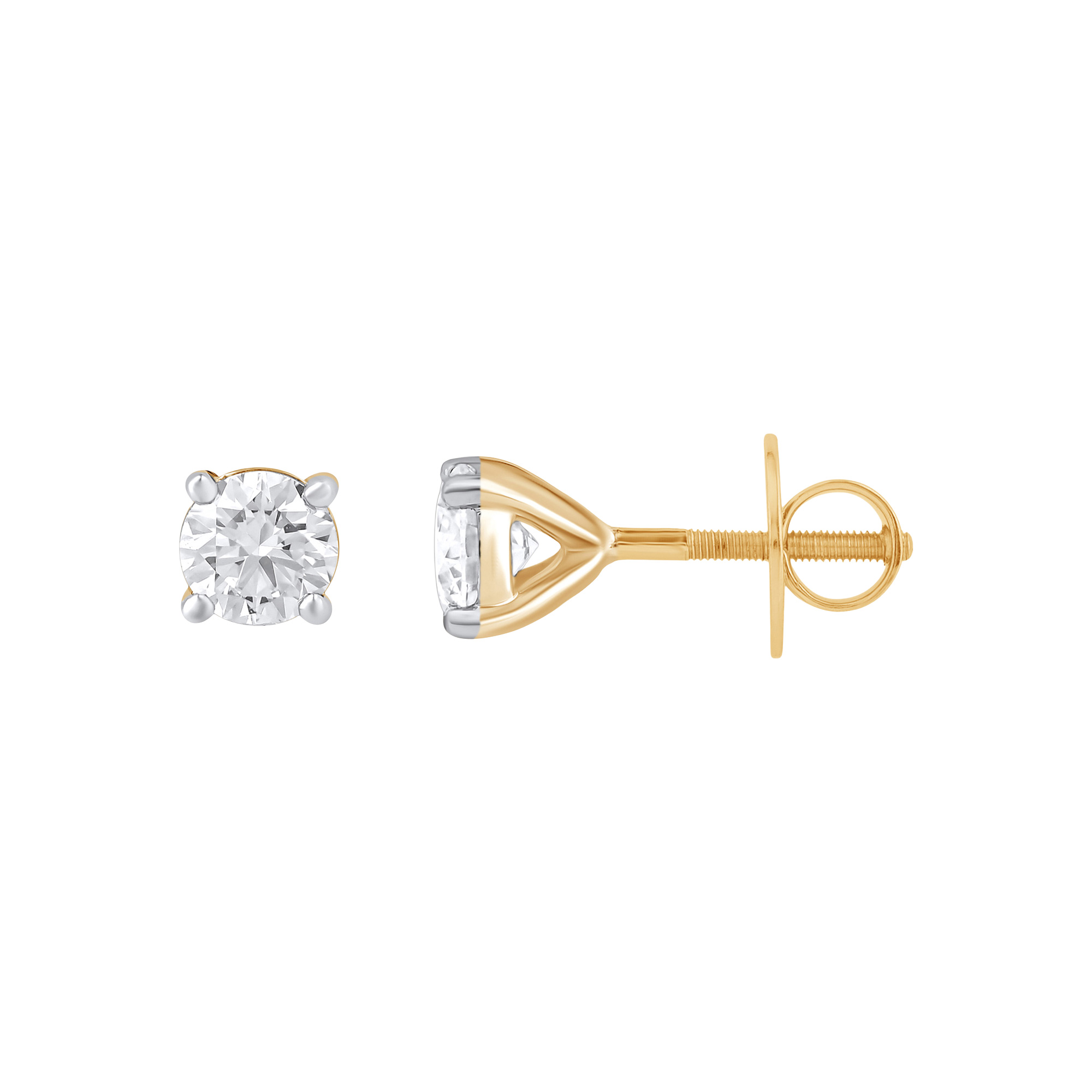 Paveikslėlis Geltono aukso auskarai su LAB deimantais