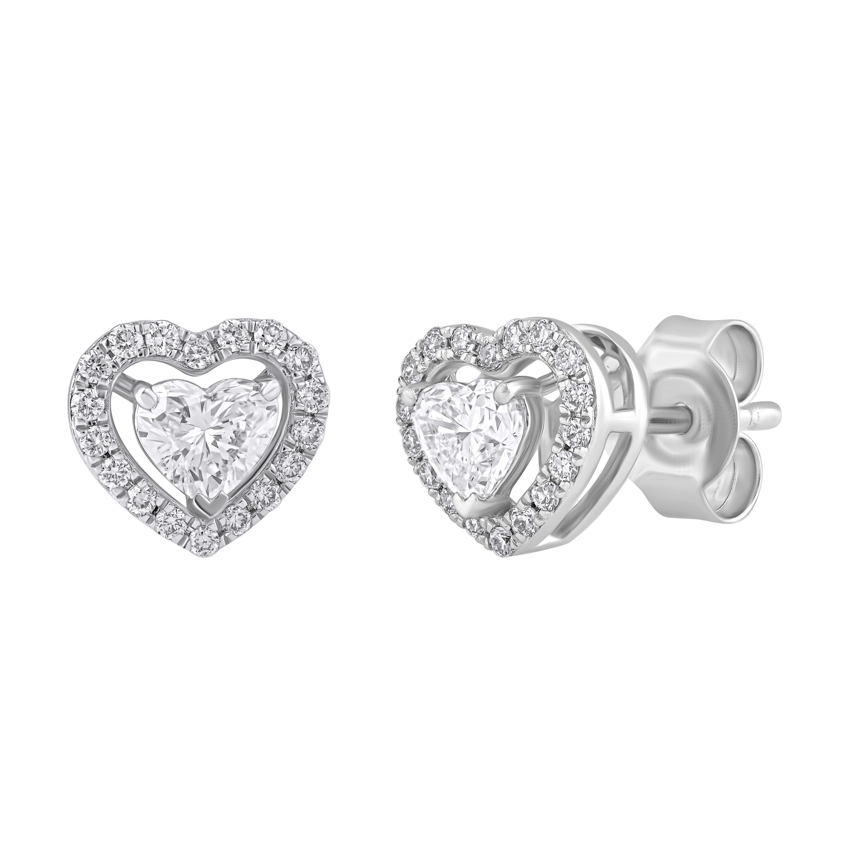 Paveikslėlis Balto aukso auskarai su LAB deimantais