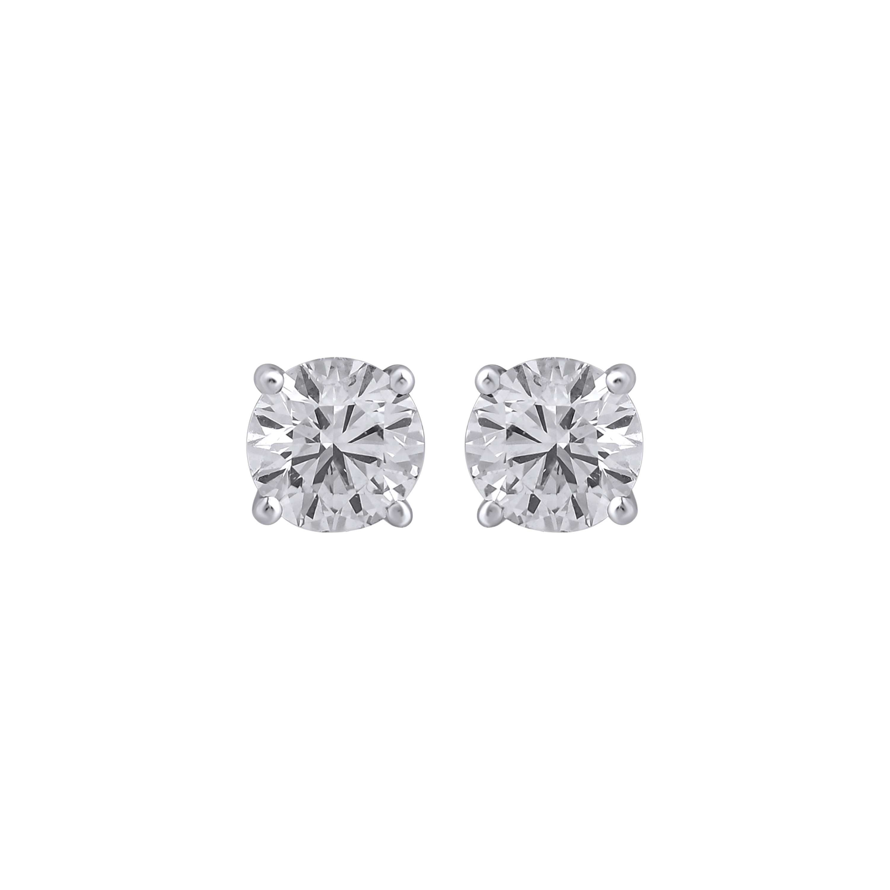 Paveikslėlis Balto aukso auskarai su LAB deimantais