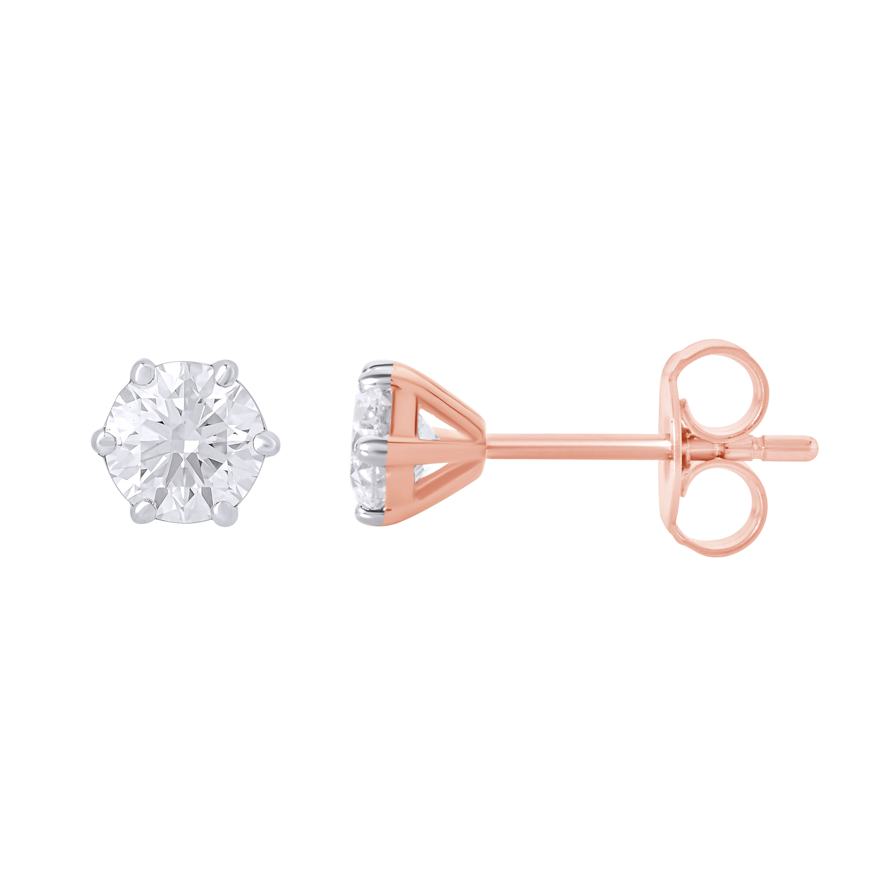 Paveikslėlis Auksiniai auskarai su LAB deimantais