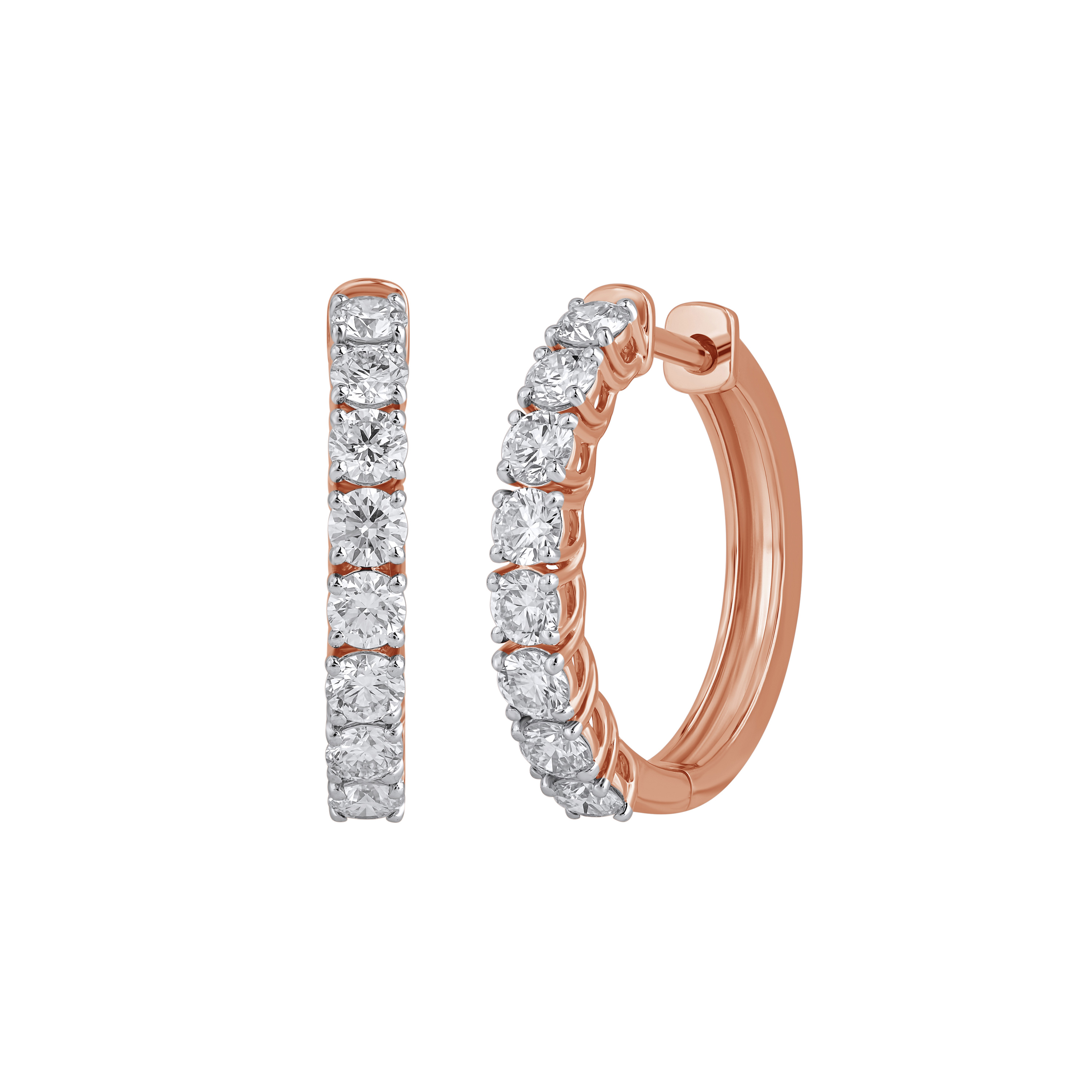 Paveikslėlis Auksiniai auskarai su LAB deimantais