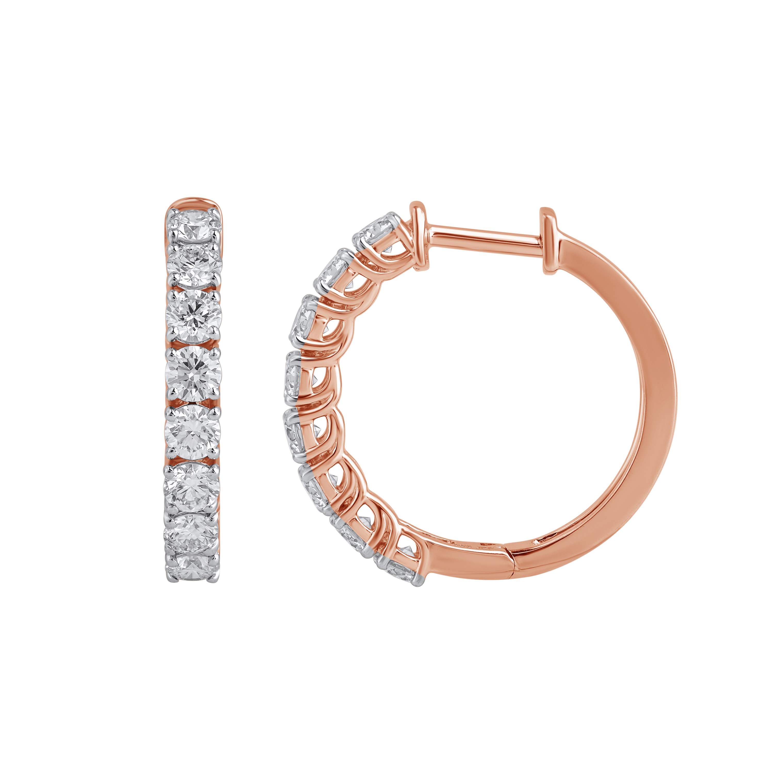 Paveikslėlis Auksiniai auskarai su LAB deimantais