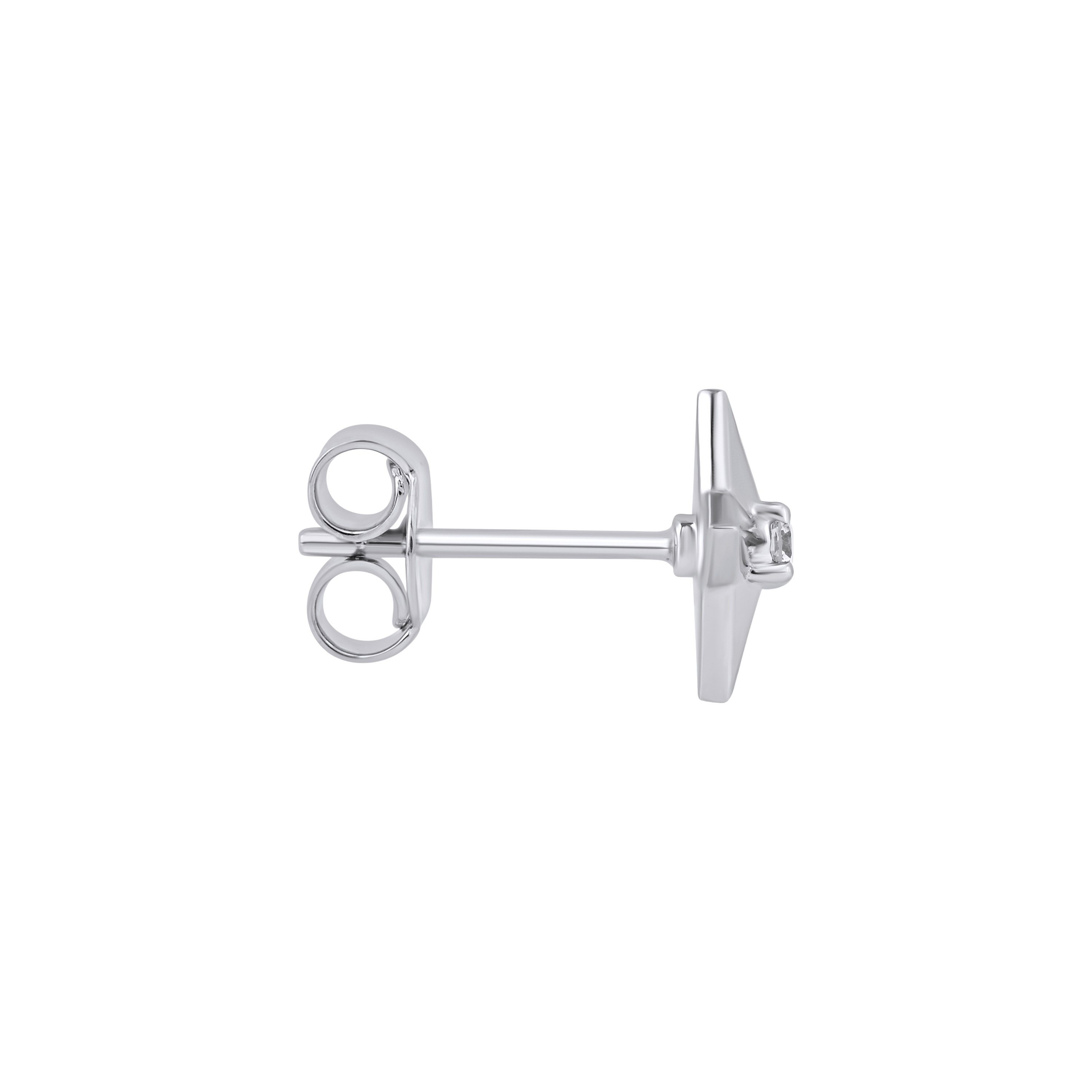 Paveikslėlis Balto aukso auskaras su LAB deimantu