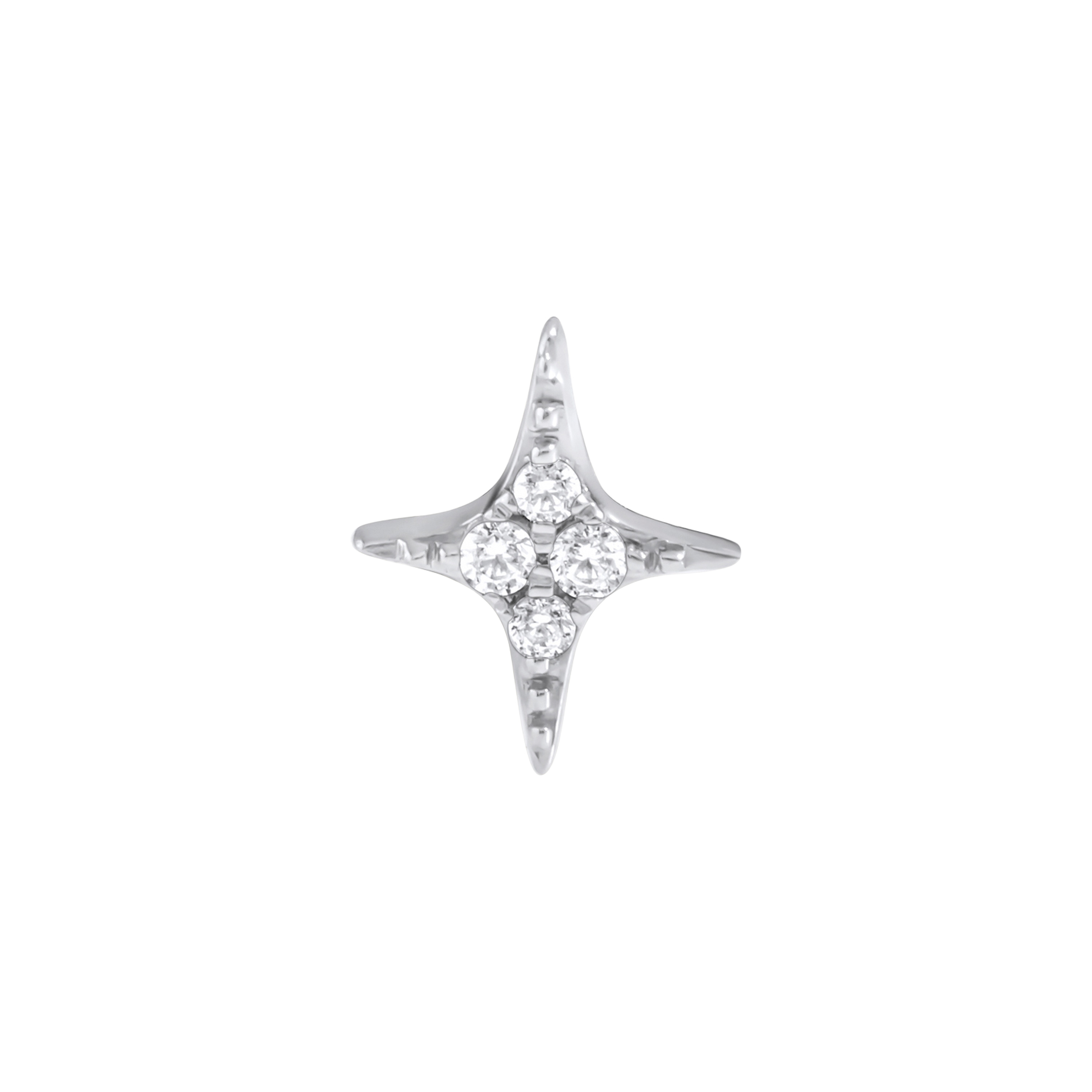 Paveikslėlis Balto aukso auskaras su LAB deimantais