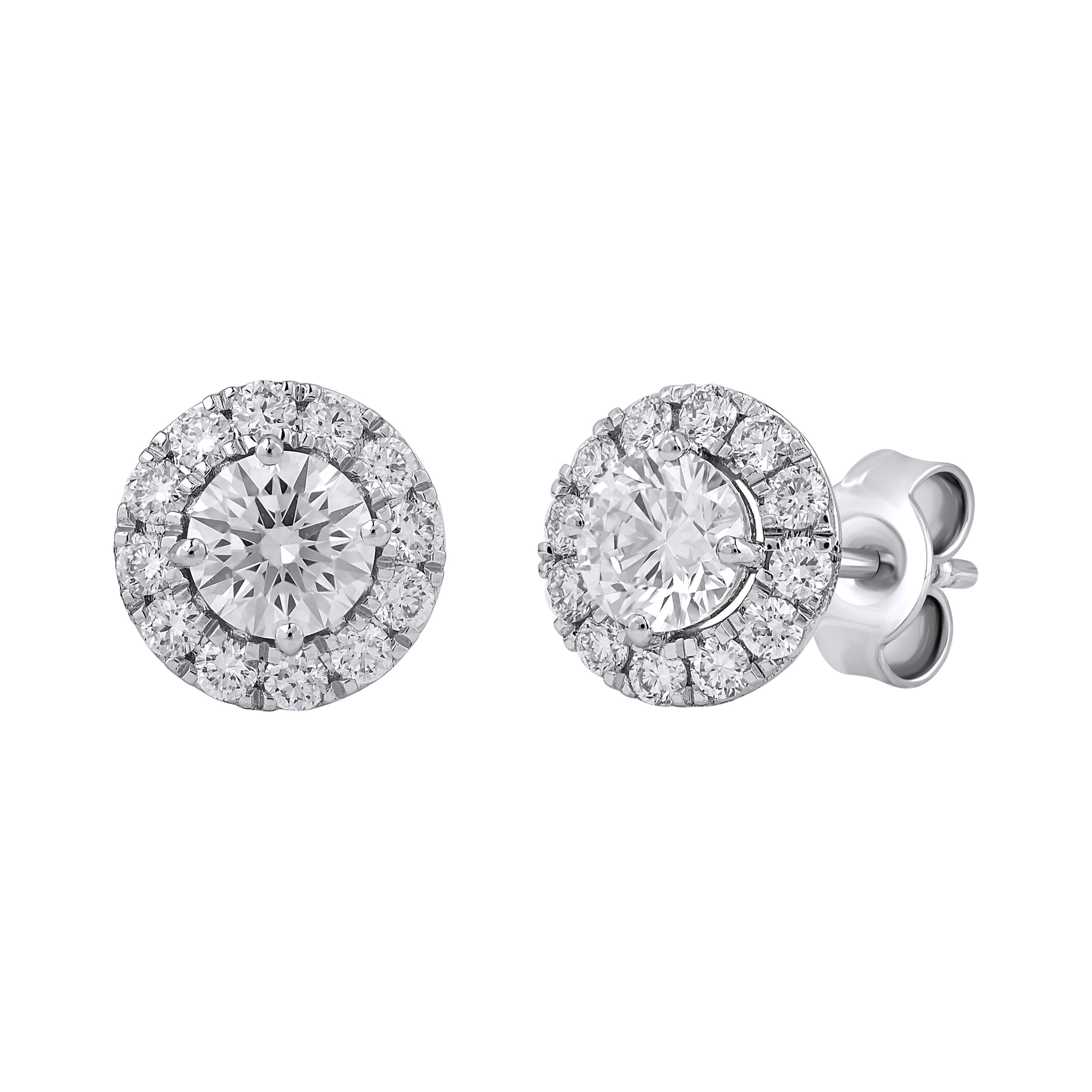 Paveikslėlis Balto aukso auskarai su LAB deimantais