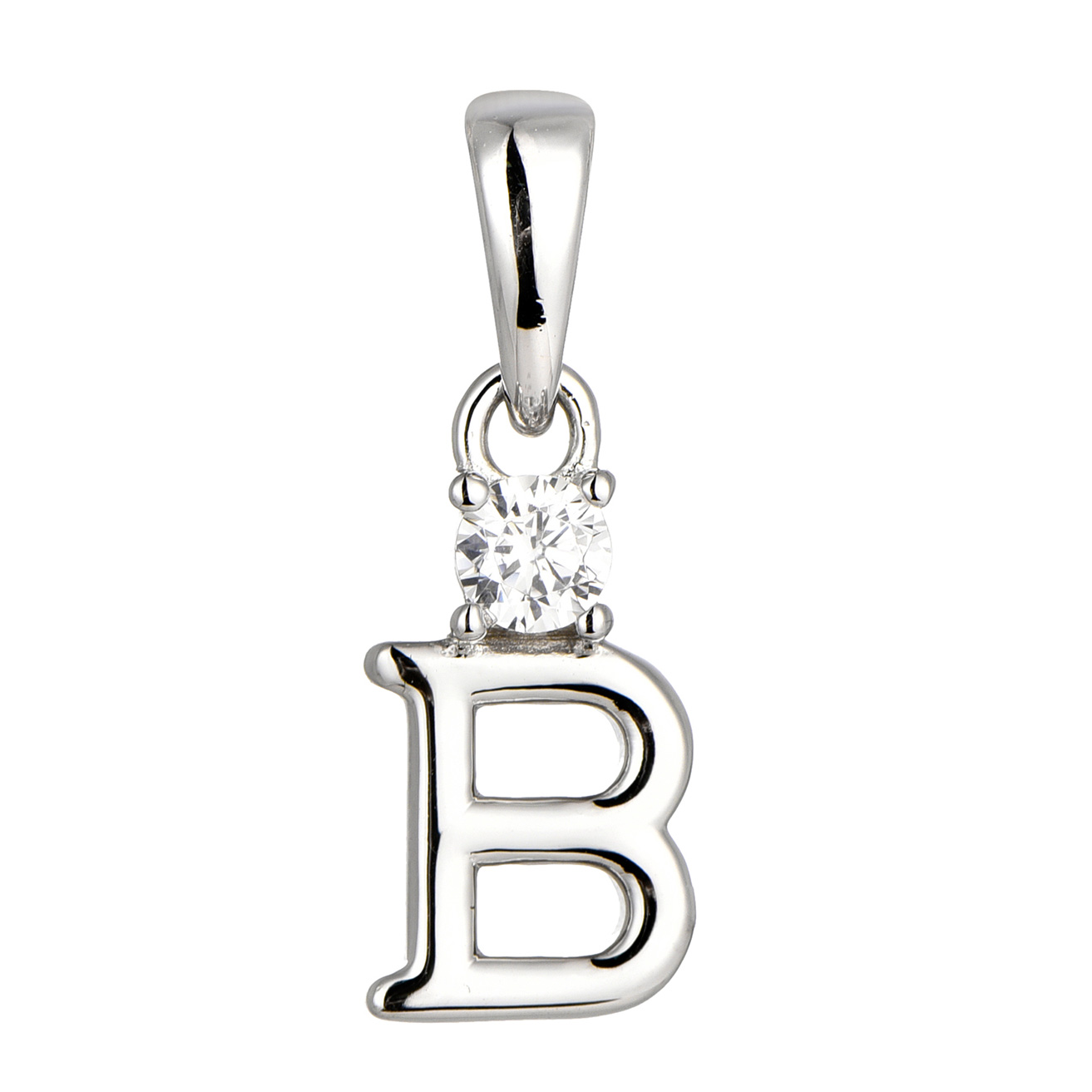 Изображение Серебряная подвеска с цирконом