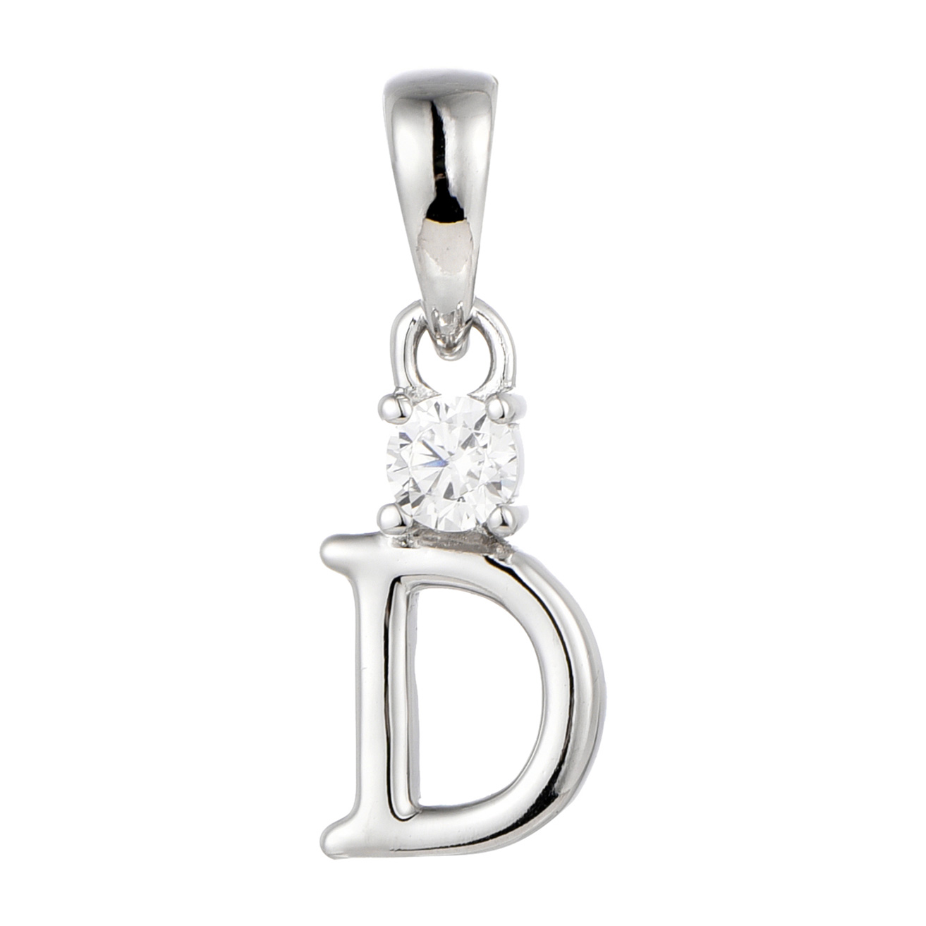 Изображение Серебряная подвеска с цирконом