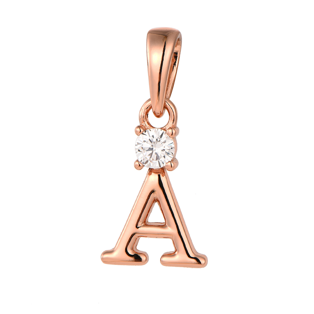 Изображение Подвеска из позолоченного серебра с цирконом