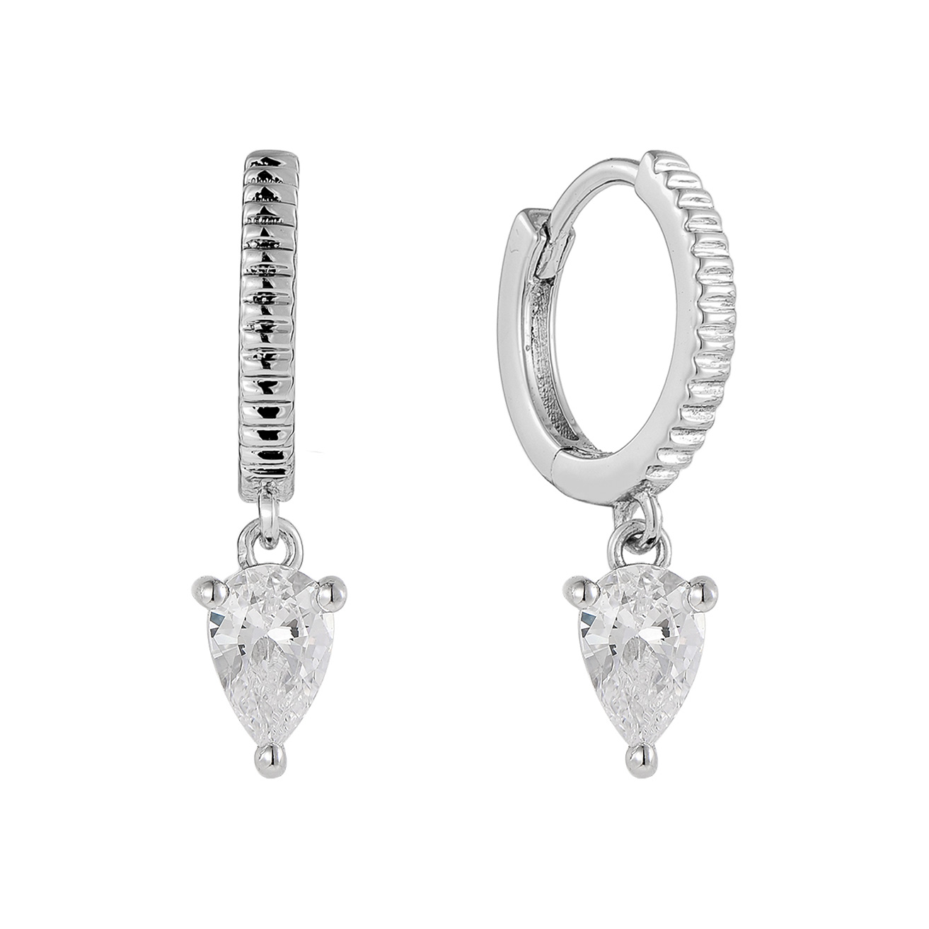 Paveikslėlis Sidabriniai auskarai su cirkoniais