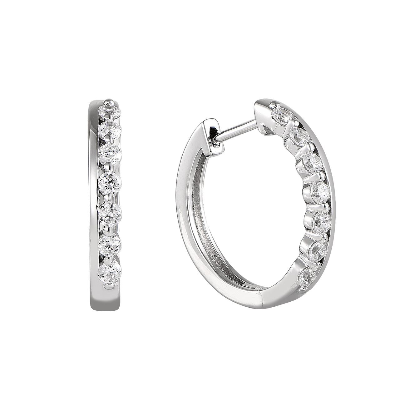 Paveikslėlis Sidabriniai auskarai su cirkoniais