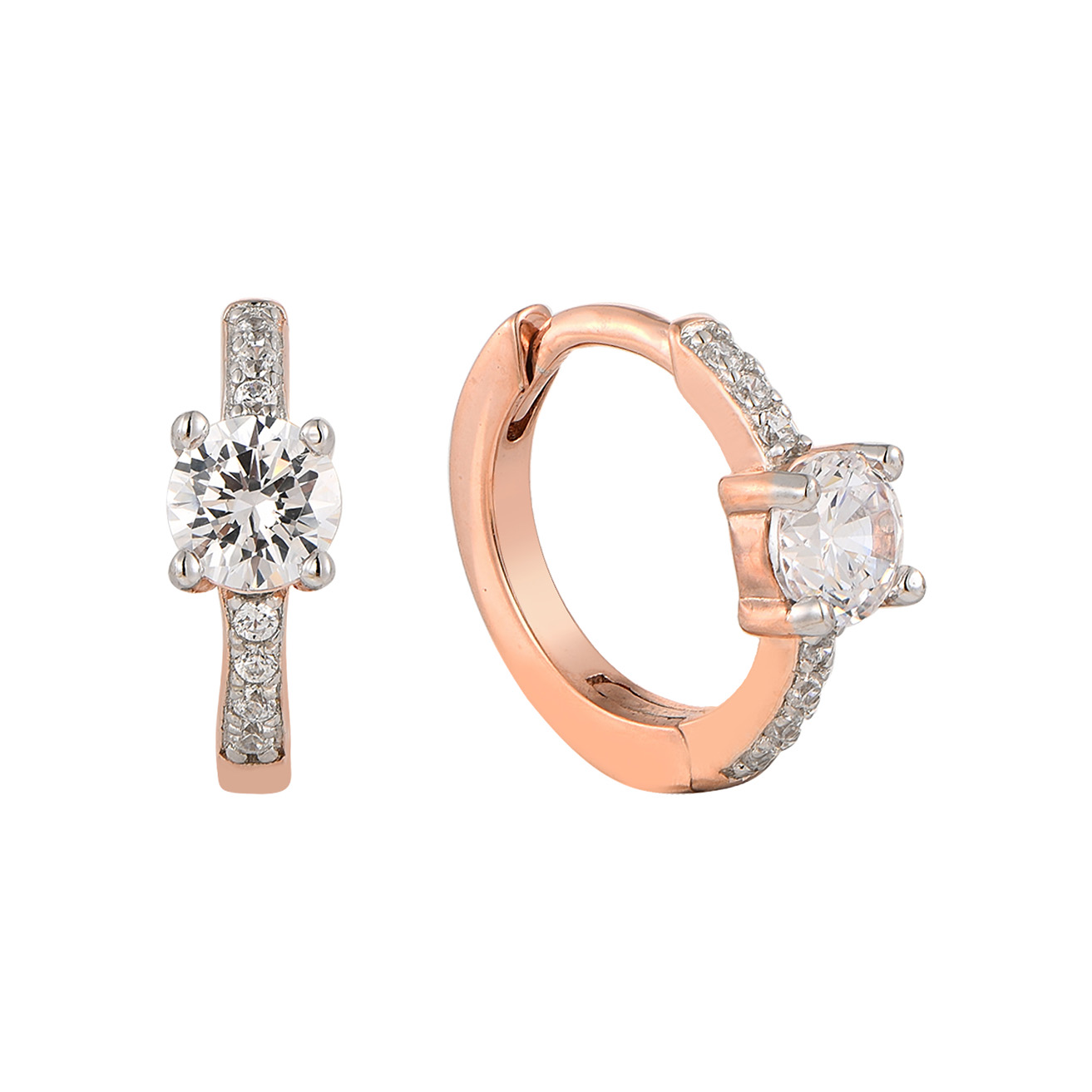 Изображение Серебряные серьги с цирконами