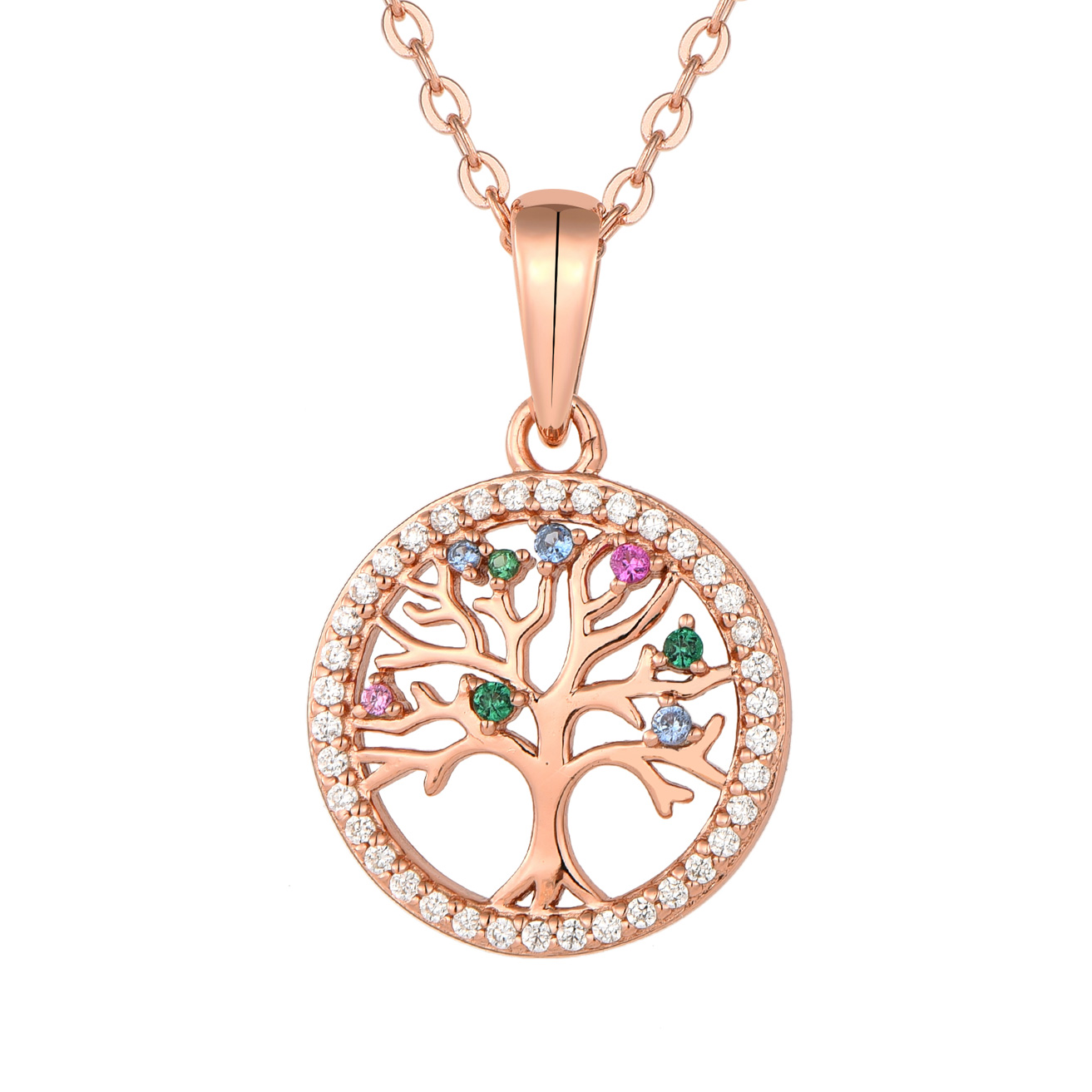 Изображение Цепочка из позолоченного серебра с цирконами