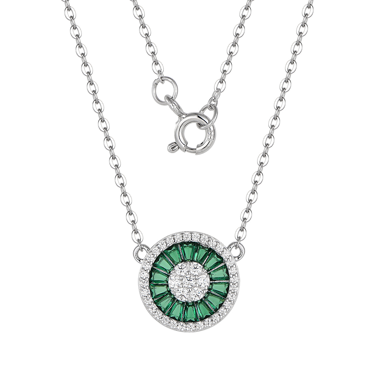 Изображение Серебряная цепочка с цирконами