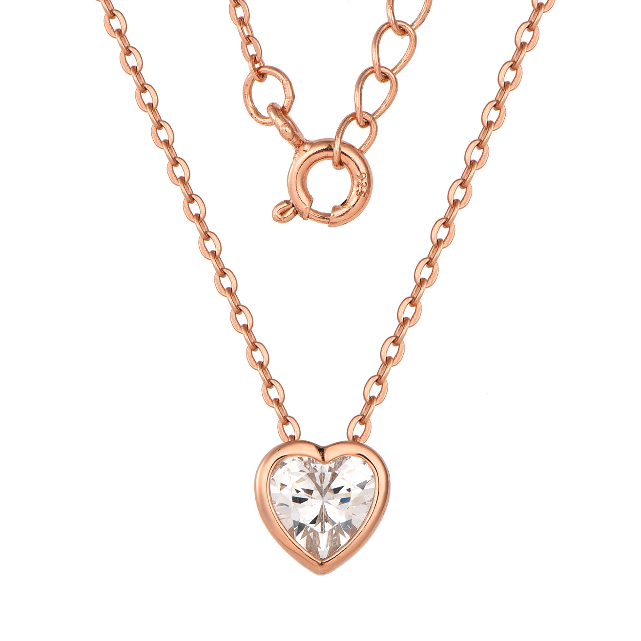 Изображение Цепочка из позолоченного серебра с цирконом