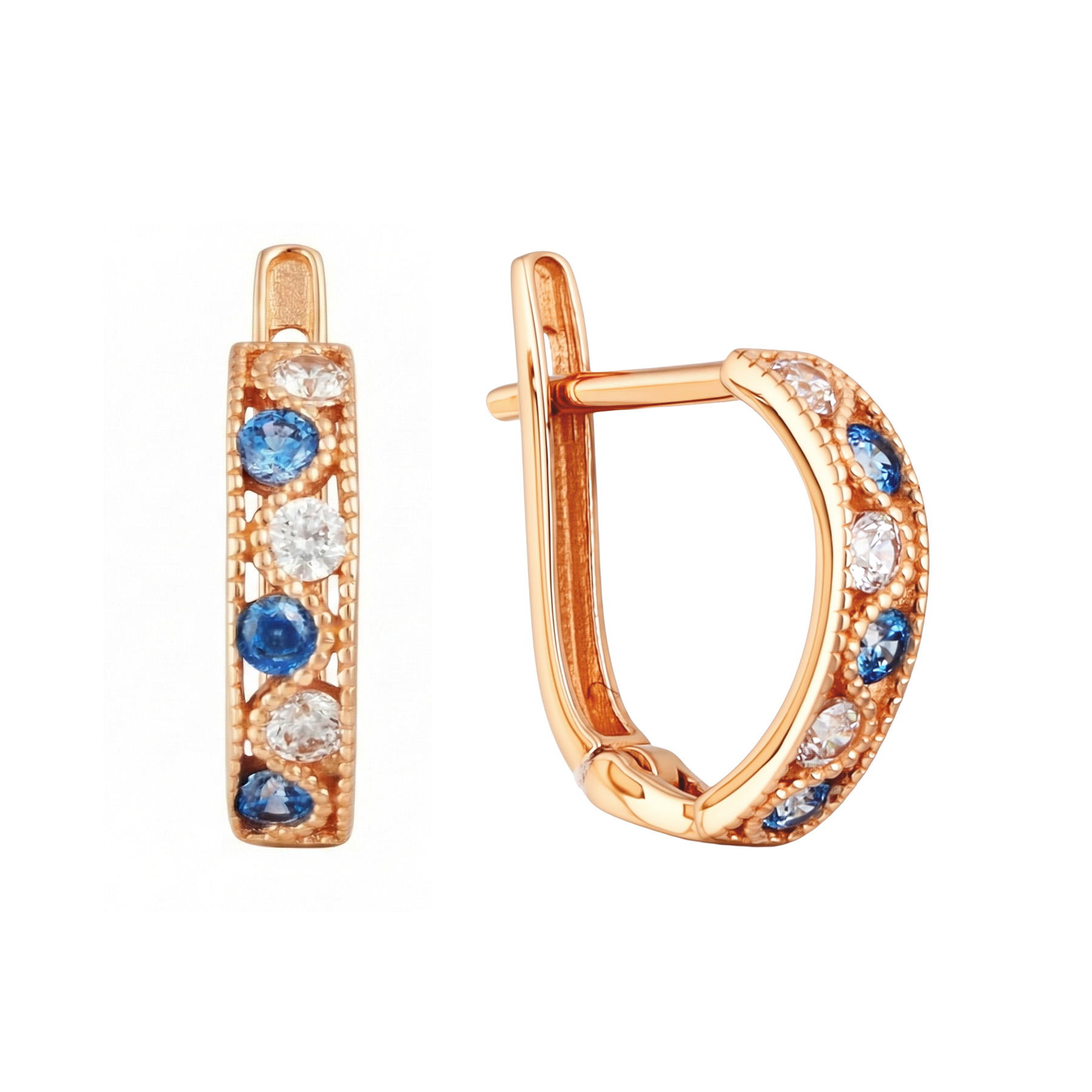 Paveikslėlis Auksiniai auskarai su cirkoniais