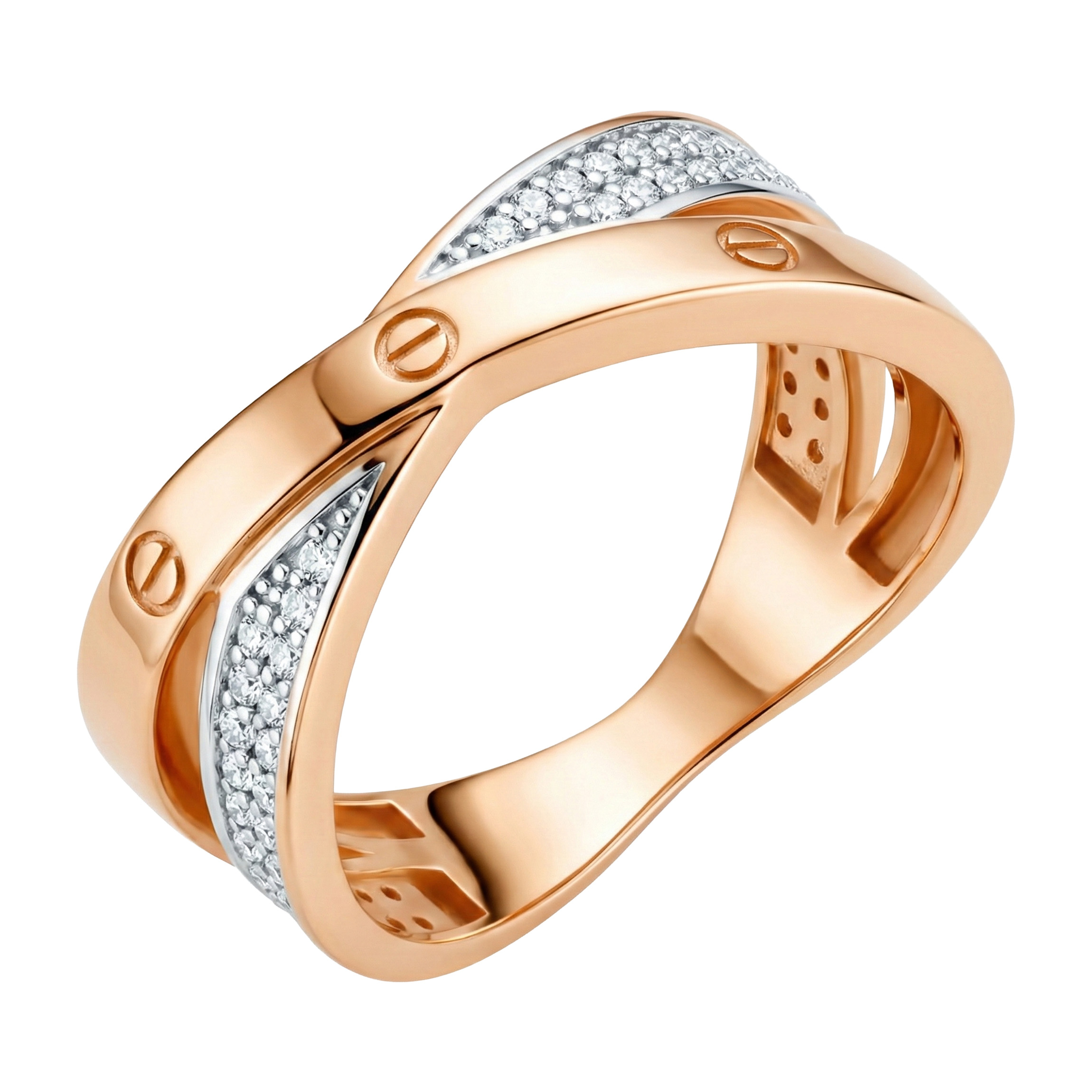 Paveikslėlis Auksinis žiedas su cirkoniais