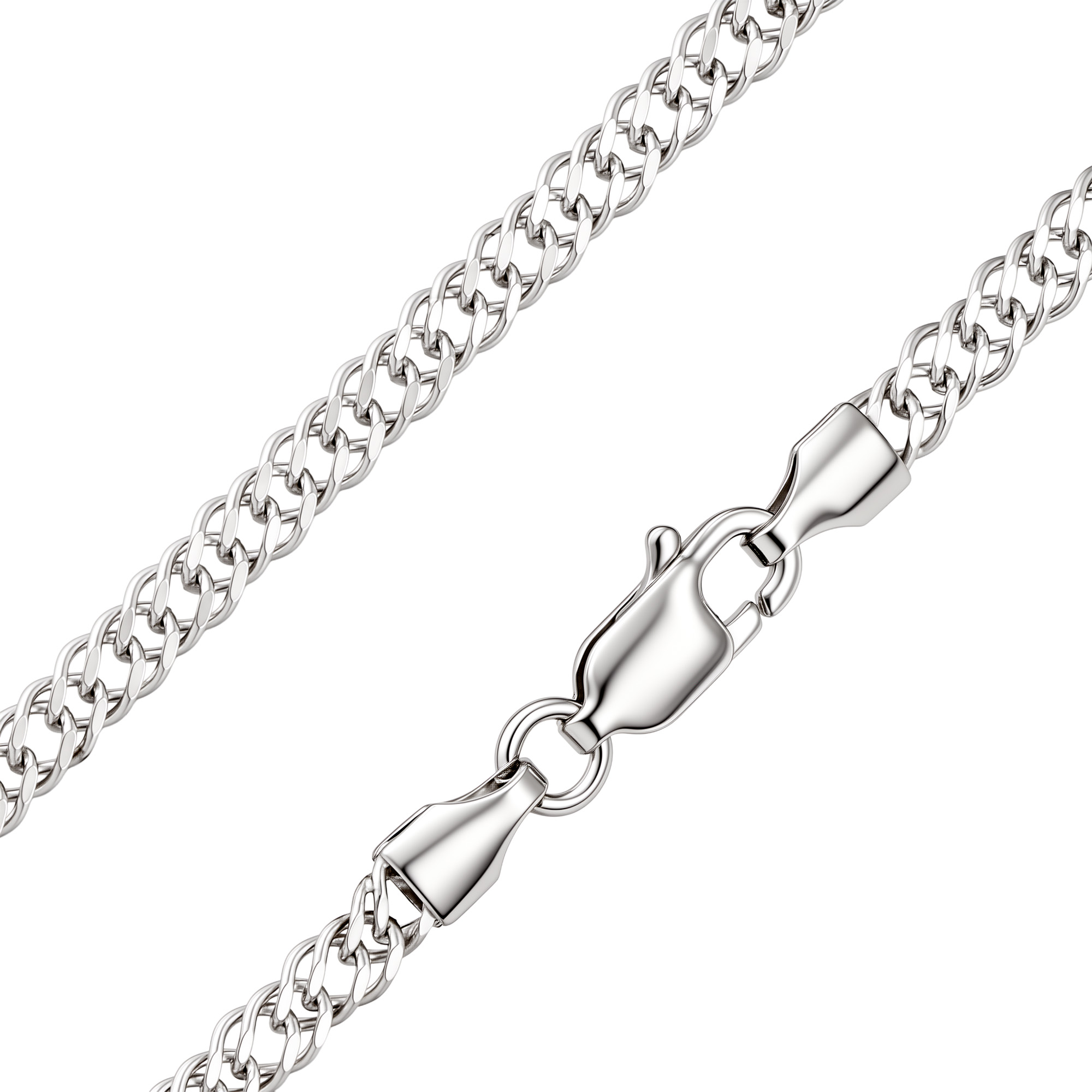 Paveikslėlis Sidabrinė grandinėlė "Rombo"