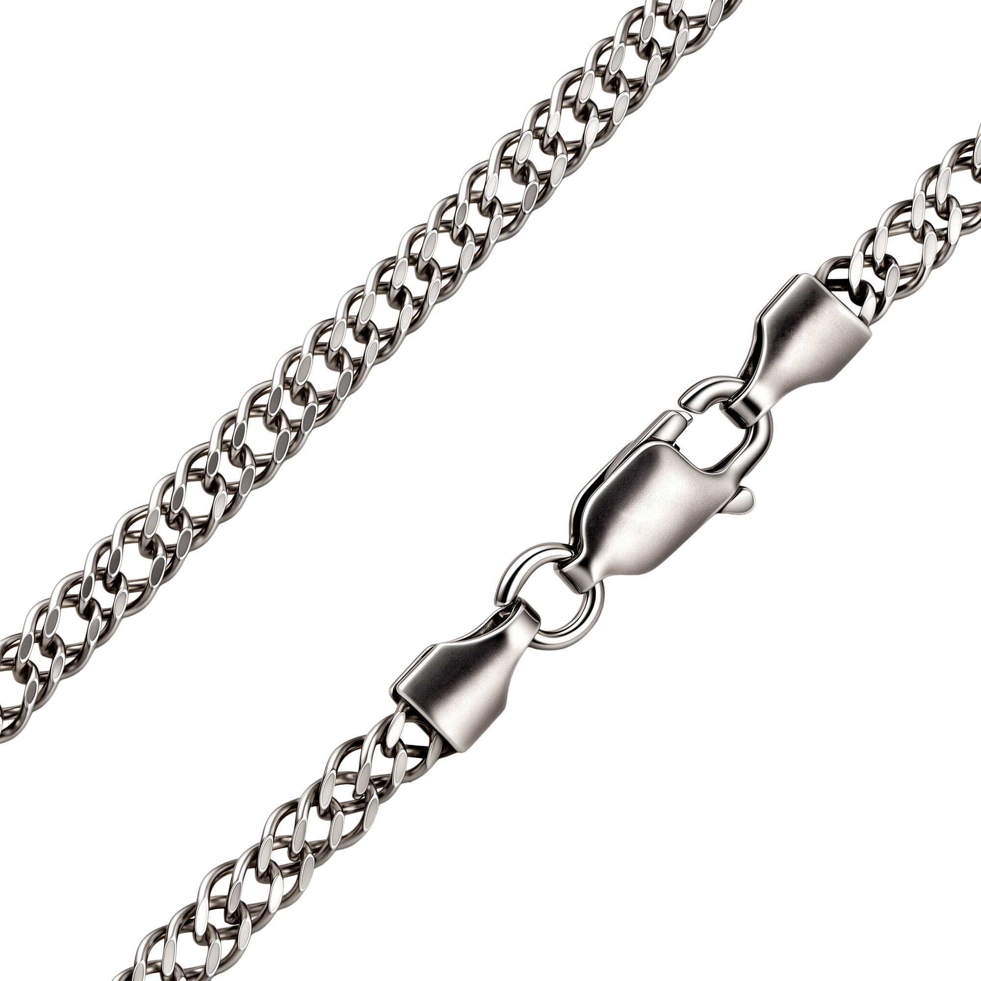 Paveikslėlis Sidabrinė grandinėlė "Rombo"