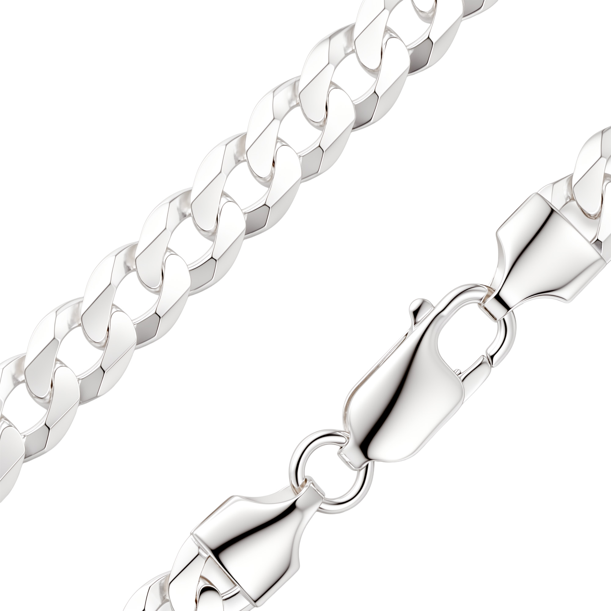 Paveikslėlis Sidabrinė grandinėlė "Curb"