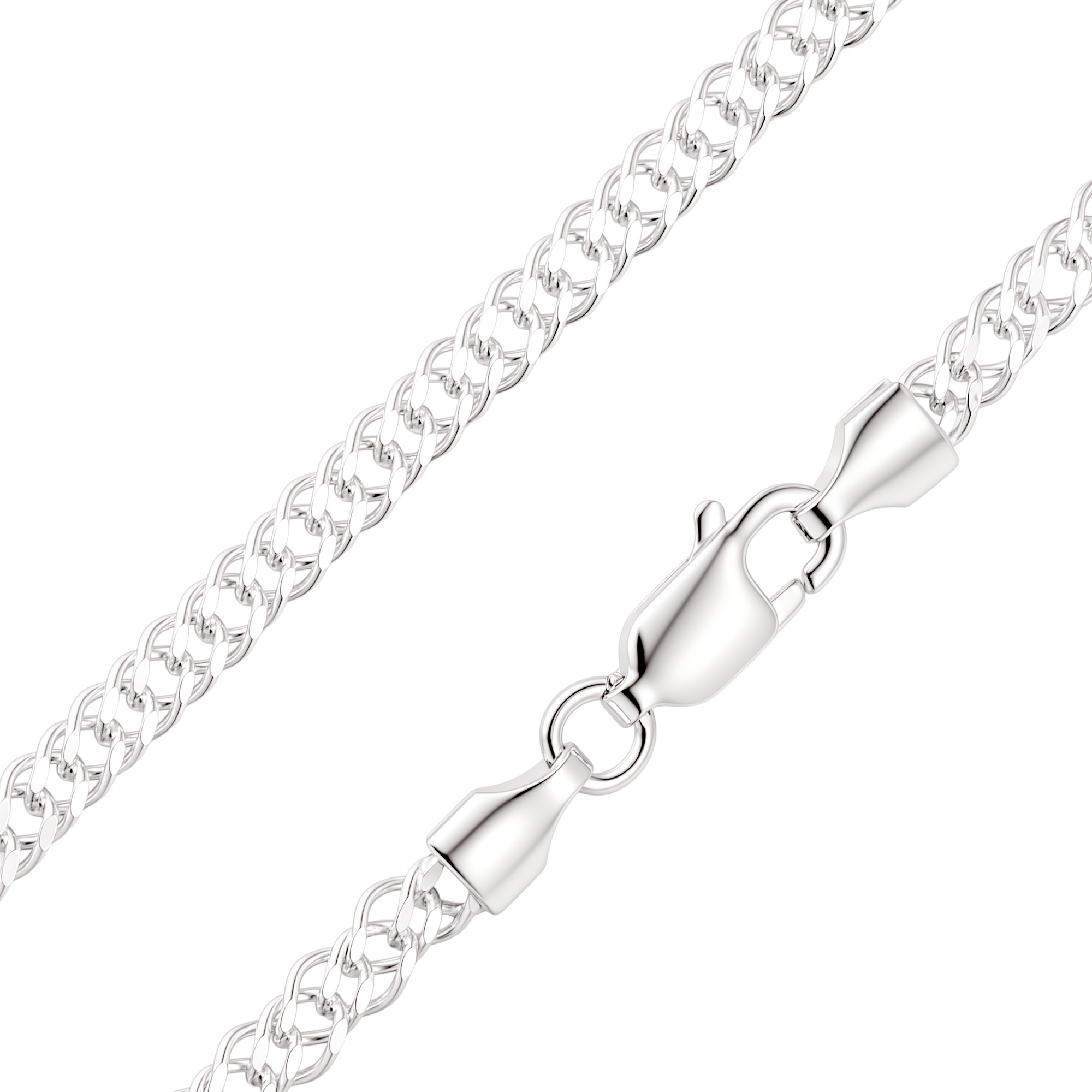 Paveikslėlis Sidabrinė grandinėlė "Rombo"