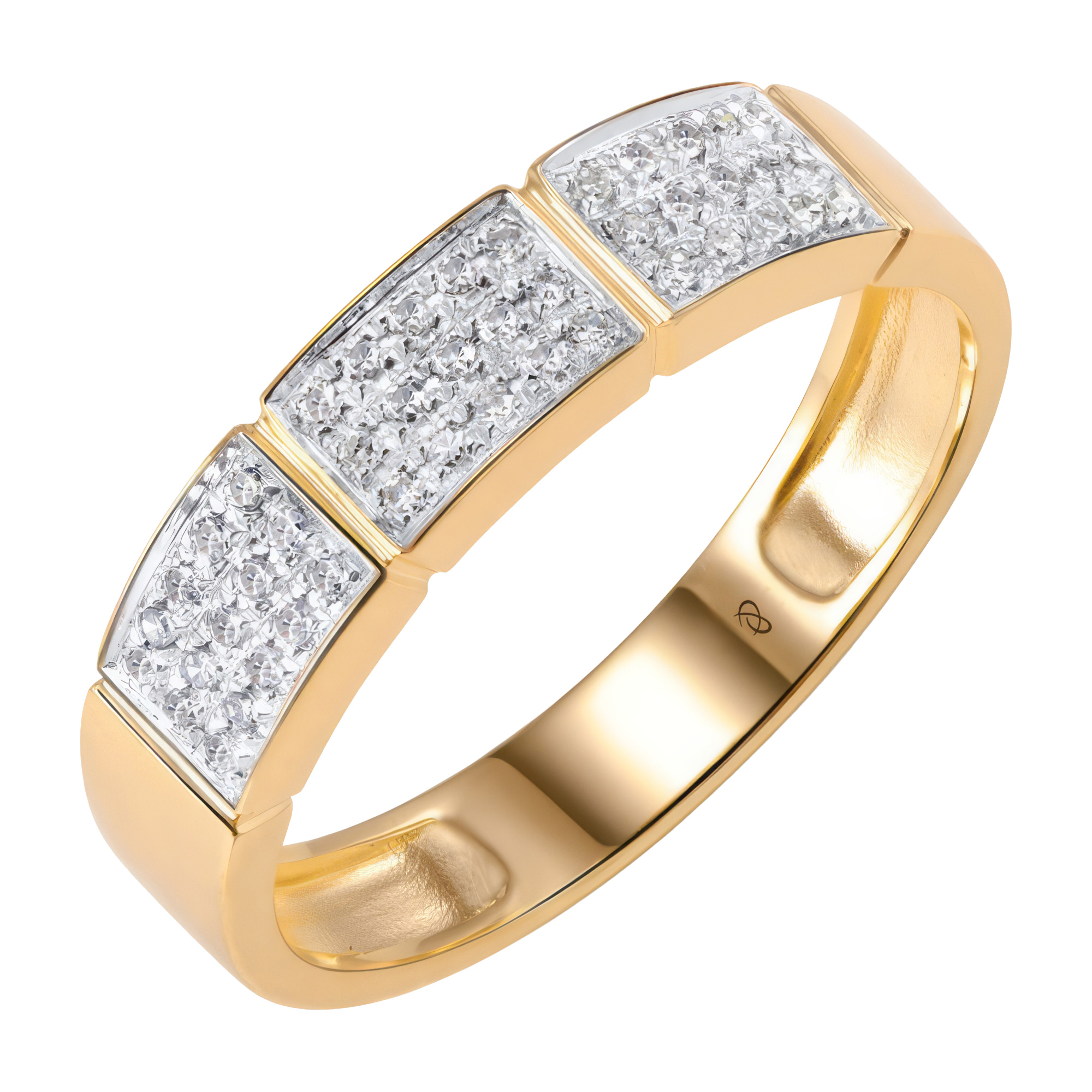 Paveikslėlis Auksinis žiedas su briliantais