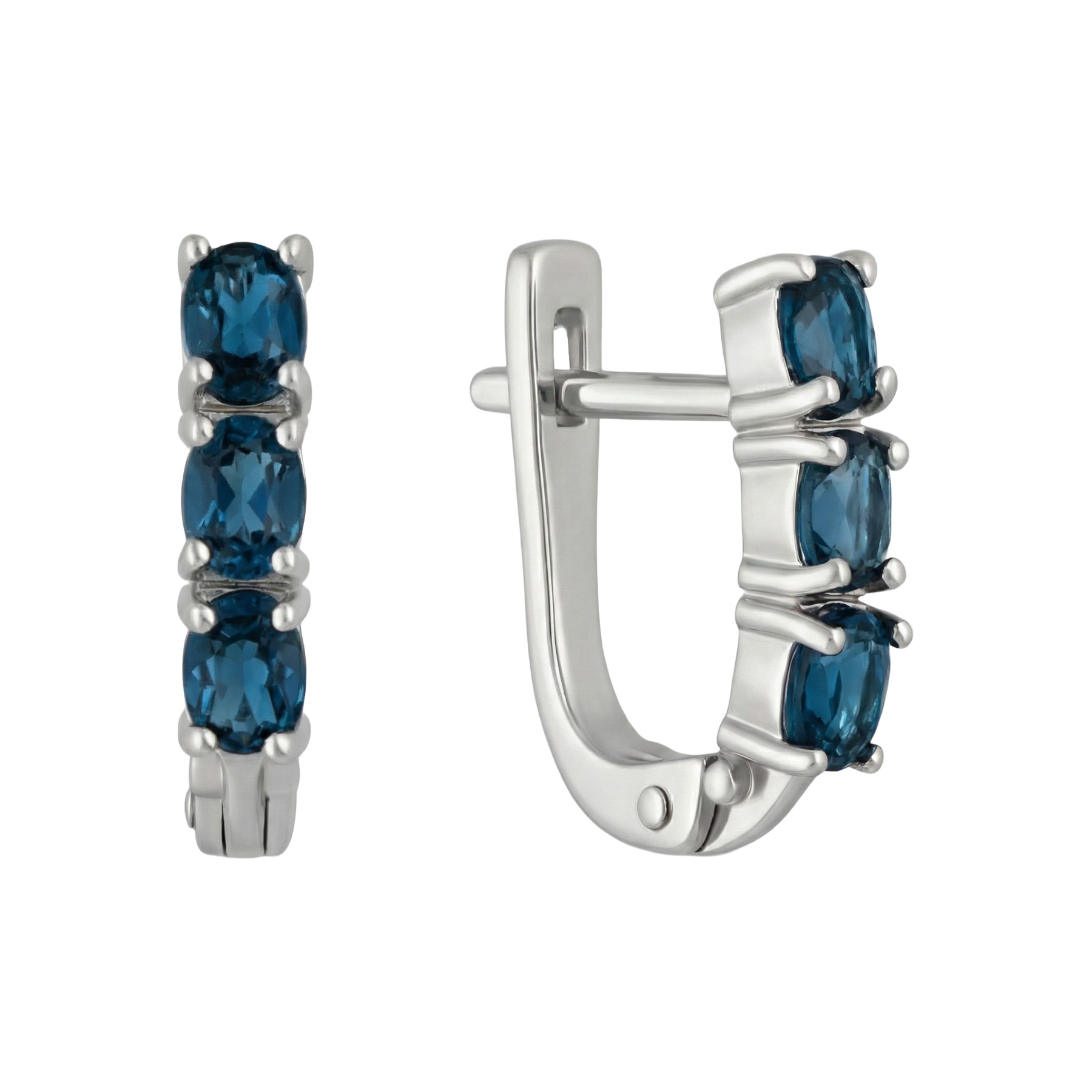 Paveikslėlis Sidabriniai auskarai su London topazais