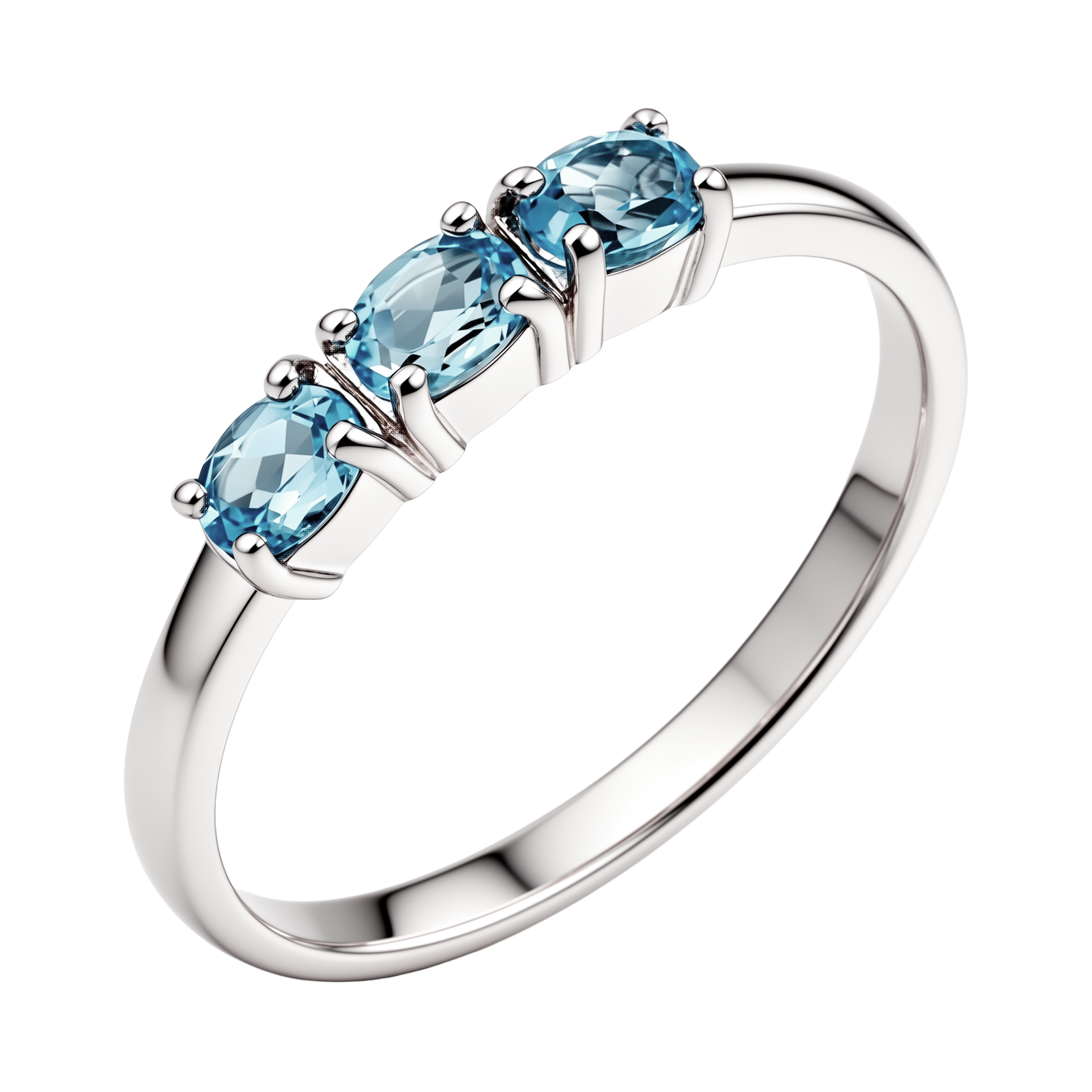 Paveikslėlis Sidabrinis žiedas su topazais