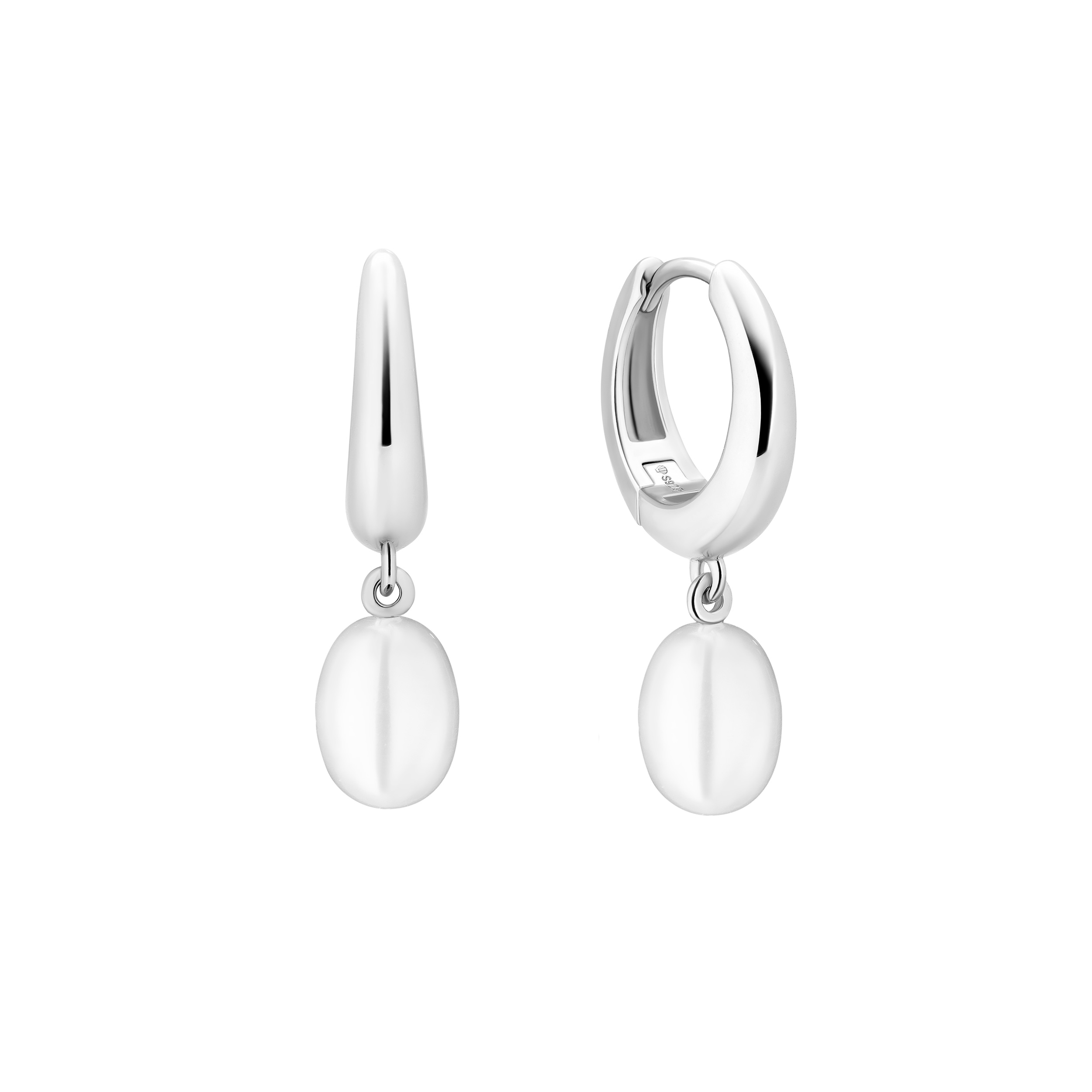 Изображение Серебряные серьги с жемчугом