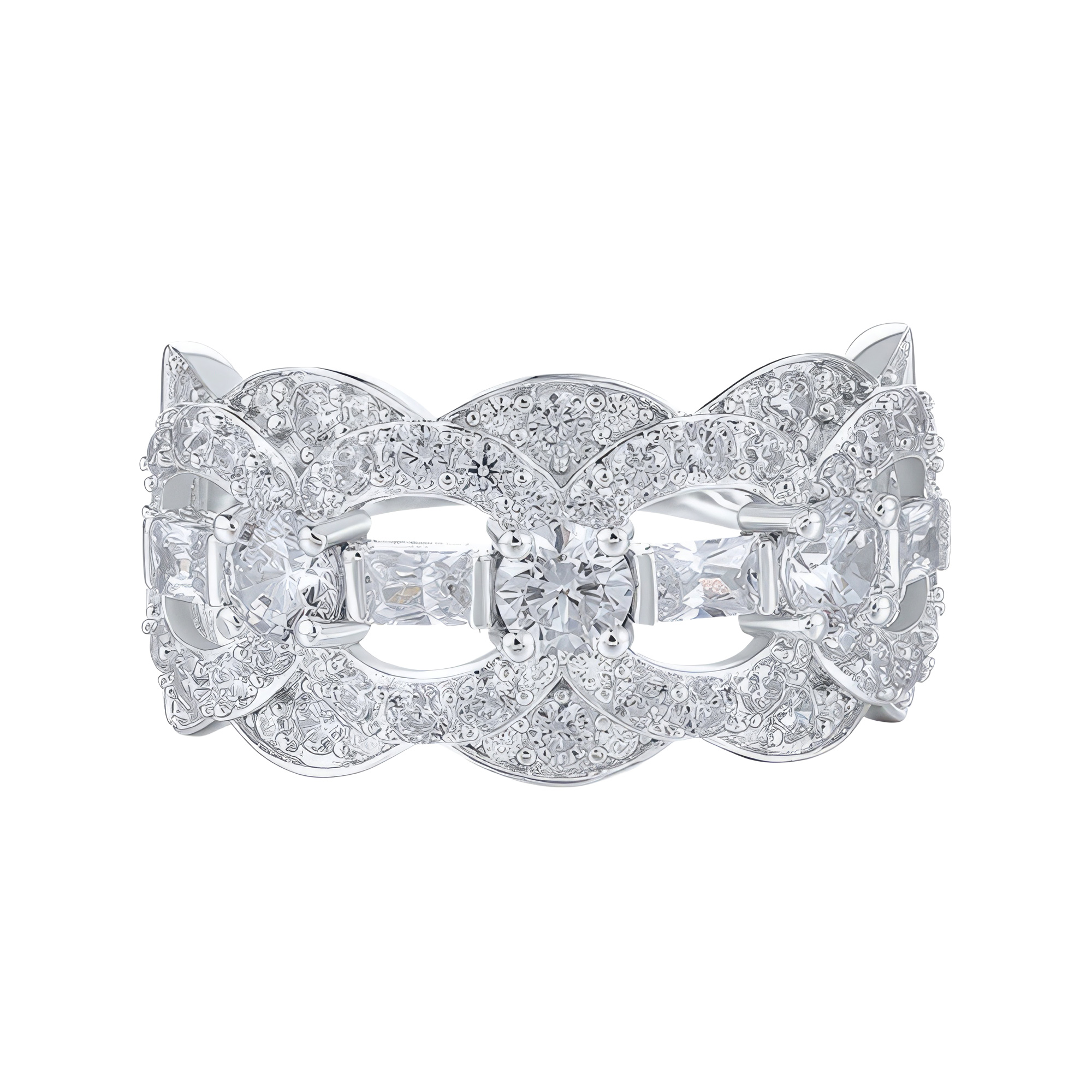 Paveikslėlis Sidabrinis žiedas su cirkoniais