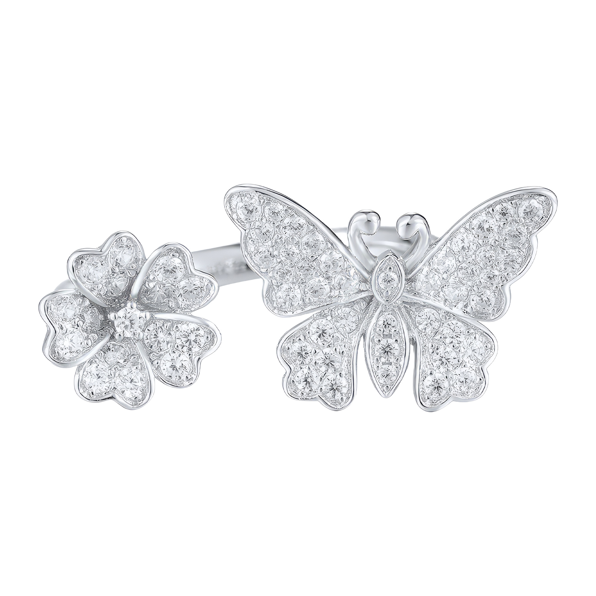 Paveikslėlis Sidabrinis žiedas su cirkoniais