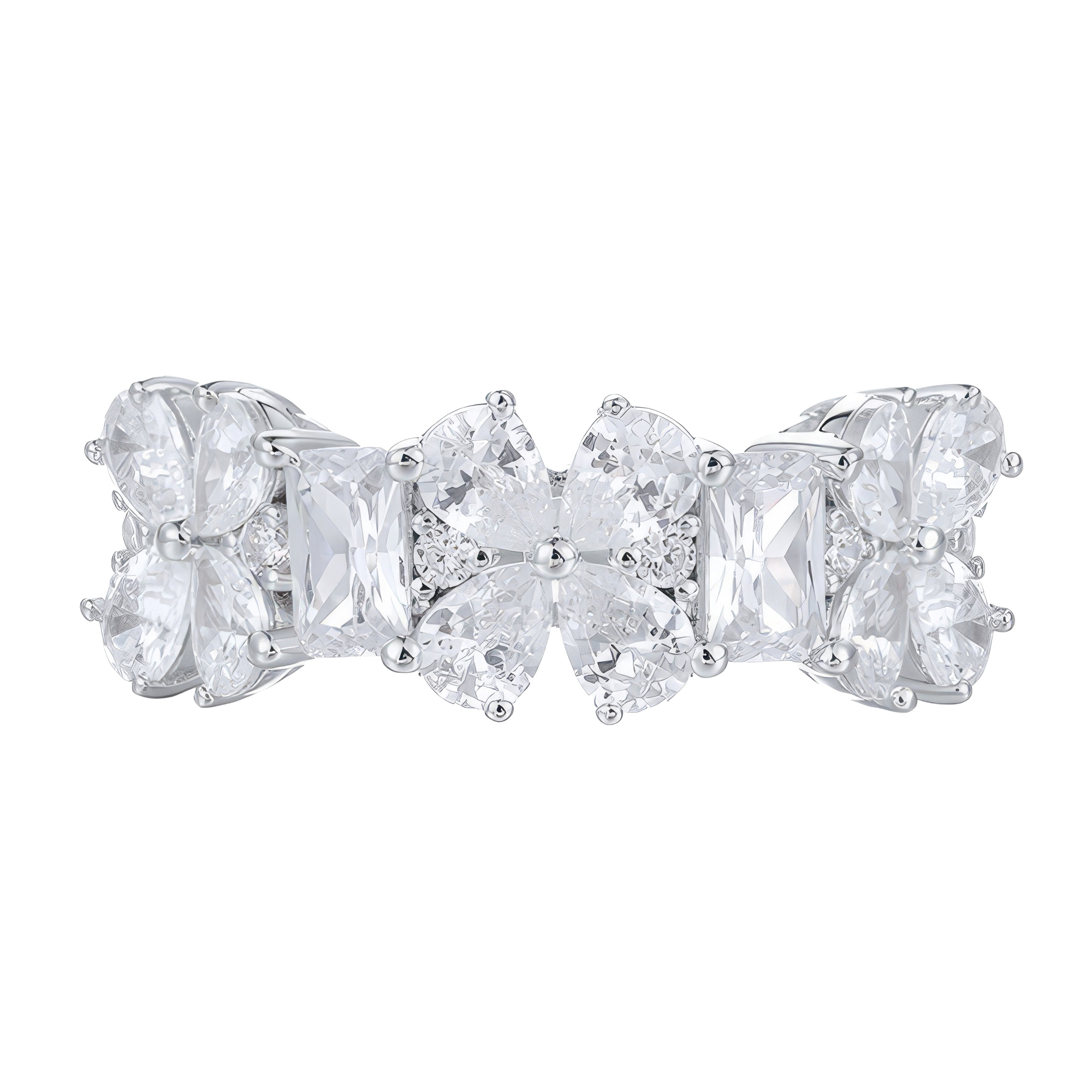 Paveikslėlis Sidabrinis žiedas su cirkoniais