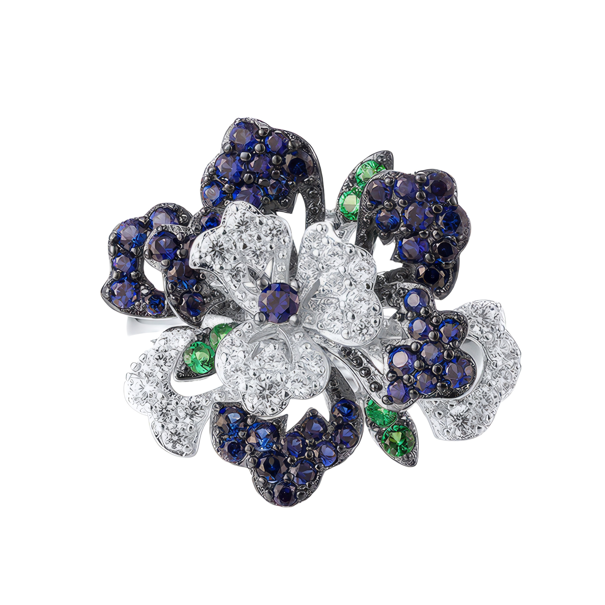 Paveikslėlis Sidabrinis žiedas su cirkoniais