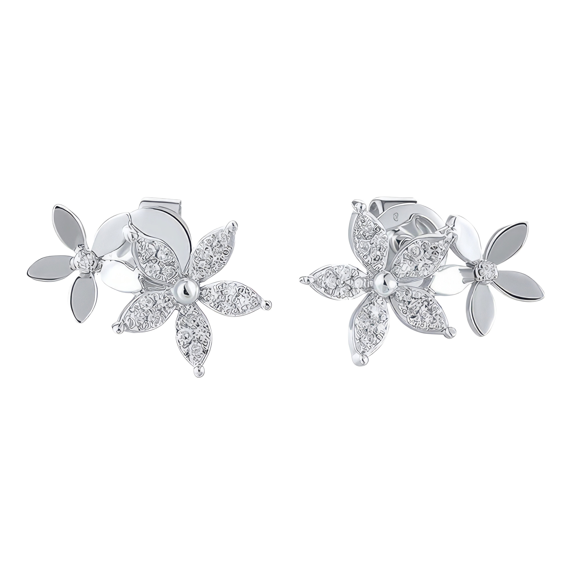 Paveikslėlis Balto aukso auskarai su briliantais