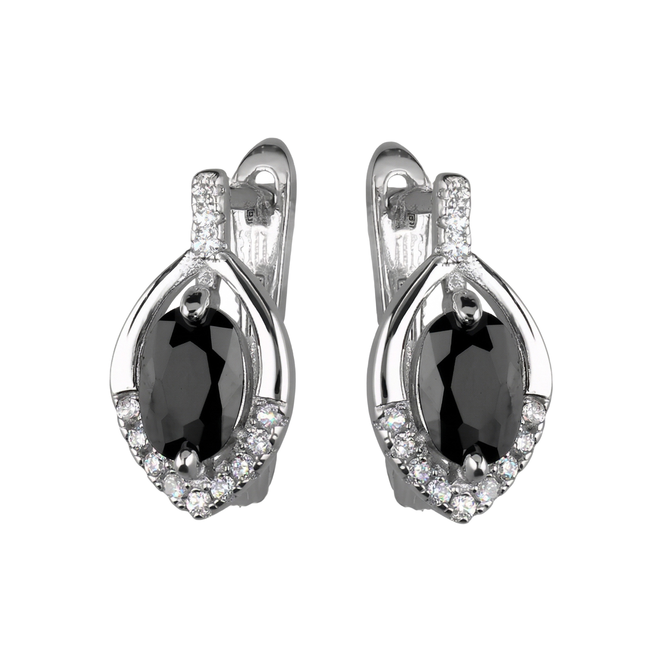 Paveikslėlis Sidabriniai auskarai su cirkoniais