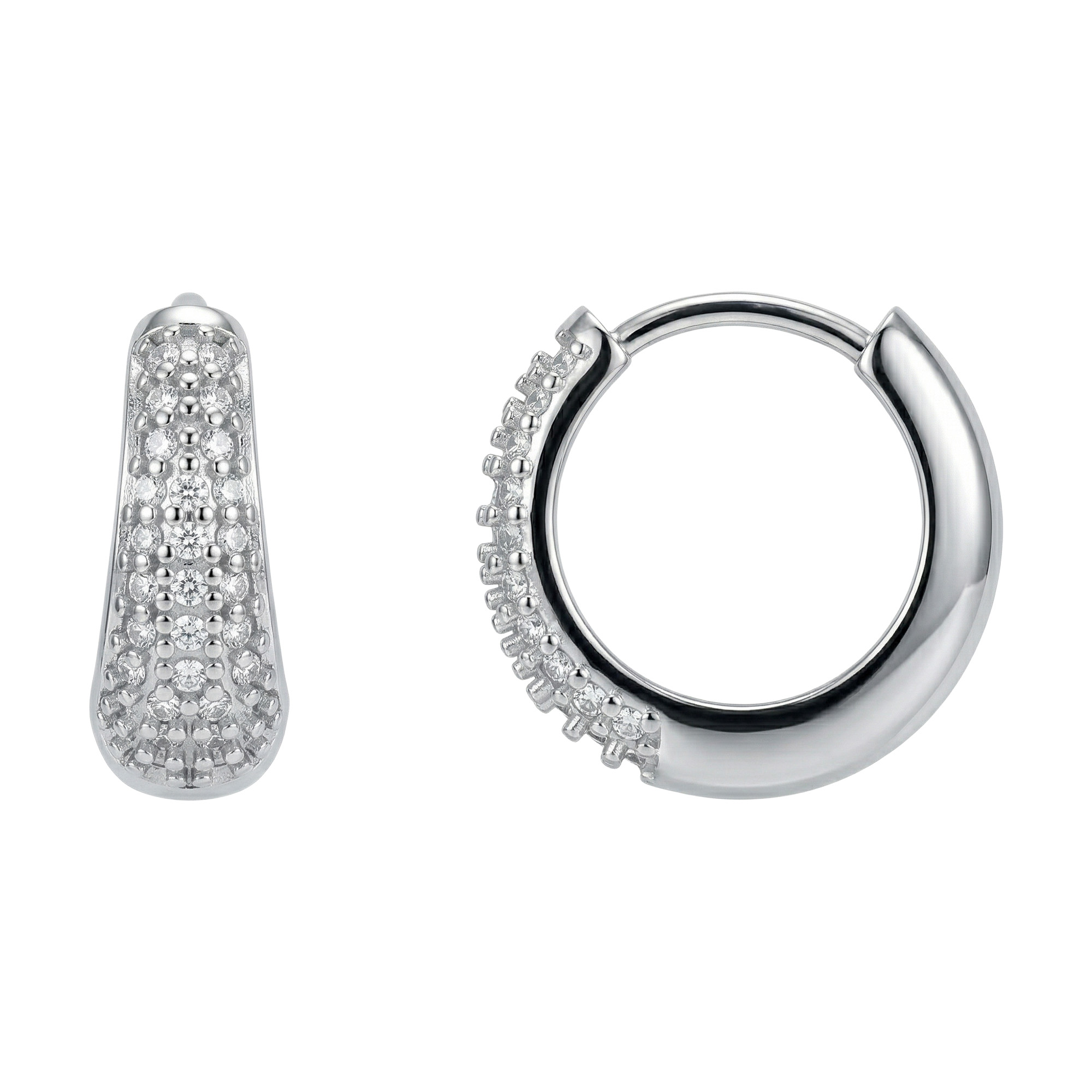 Paveikslėlis Sidabriniai auskarai su cirkoniais