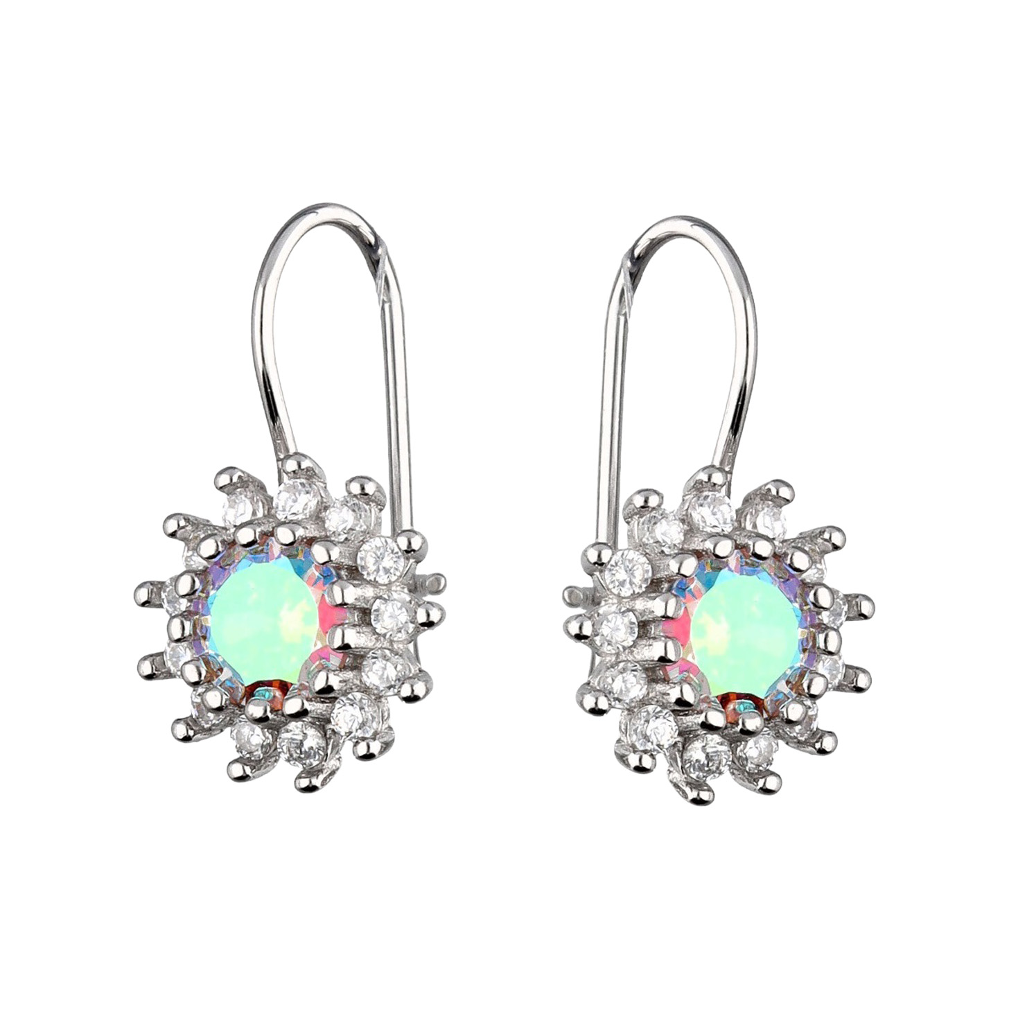 Paveikslėlis Sidabriniai auskarai su cirkoniais