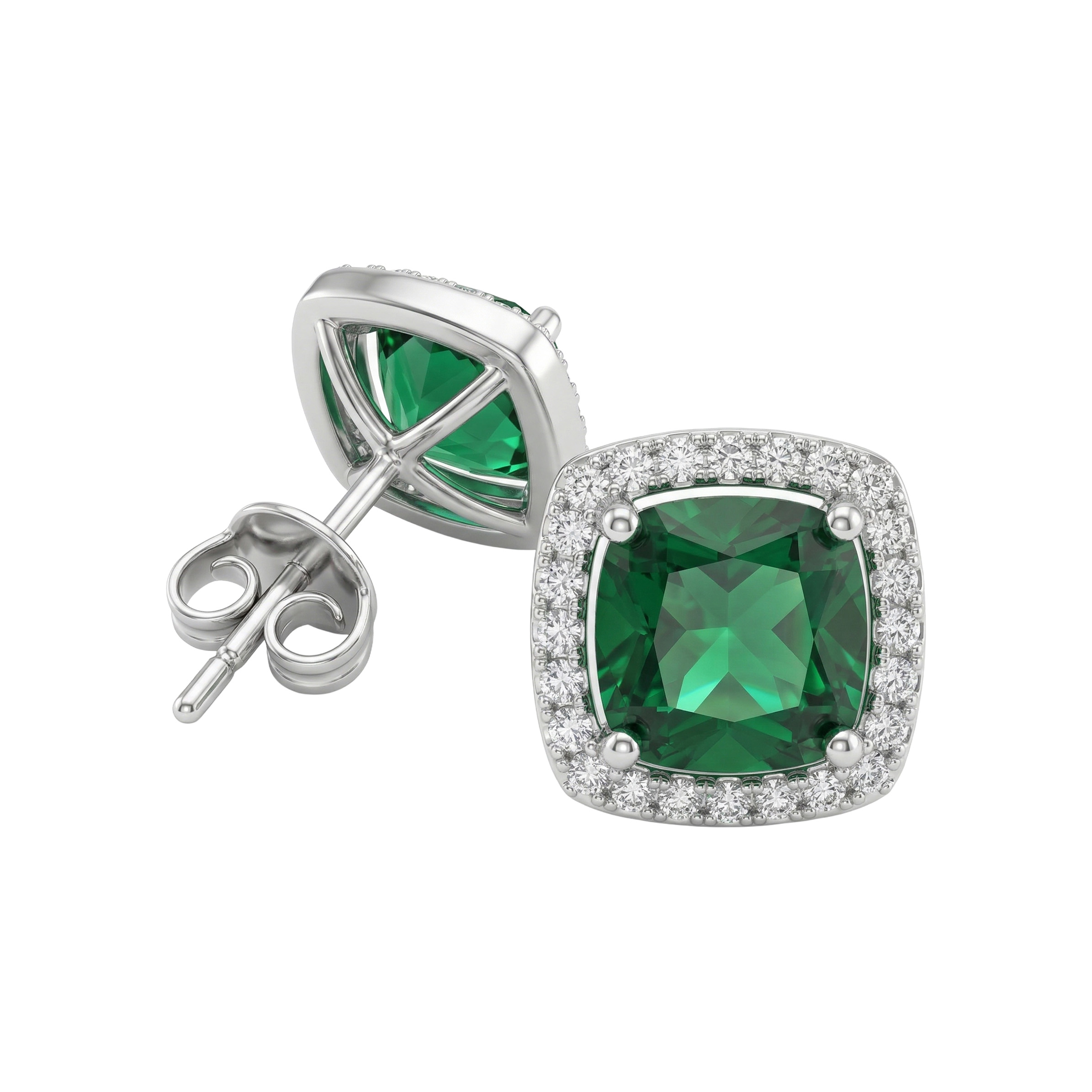 Paveikslėlis Sidabriniai auskarai su cirkoniais