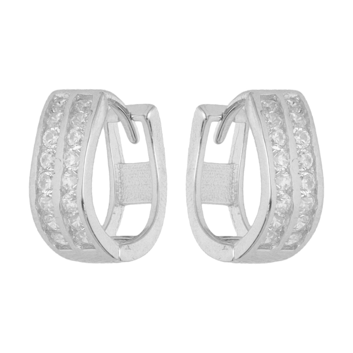 Paveikslėlis Sidabriniai auskarai su cirkoniais