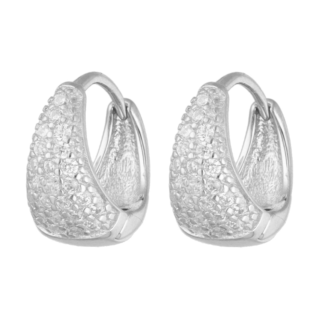 Paveikslėlis Sidabriniai auskarai su cirkoniais