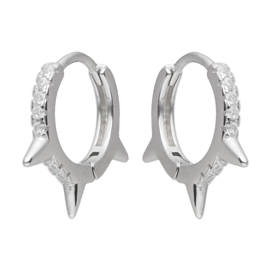 Paveikslėlis Sidabriniai auskarai su cirkoniais