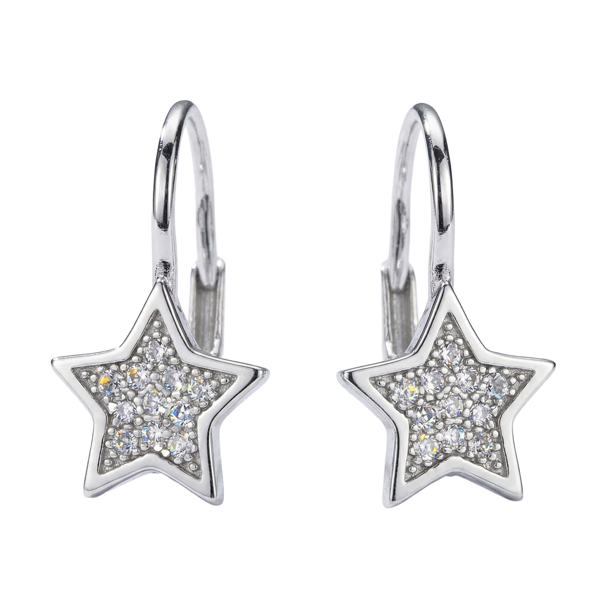 Paveikslėlis Sidabriniai auskarai su cirkoniais