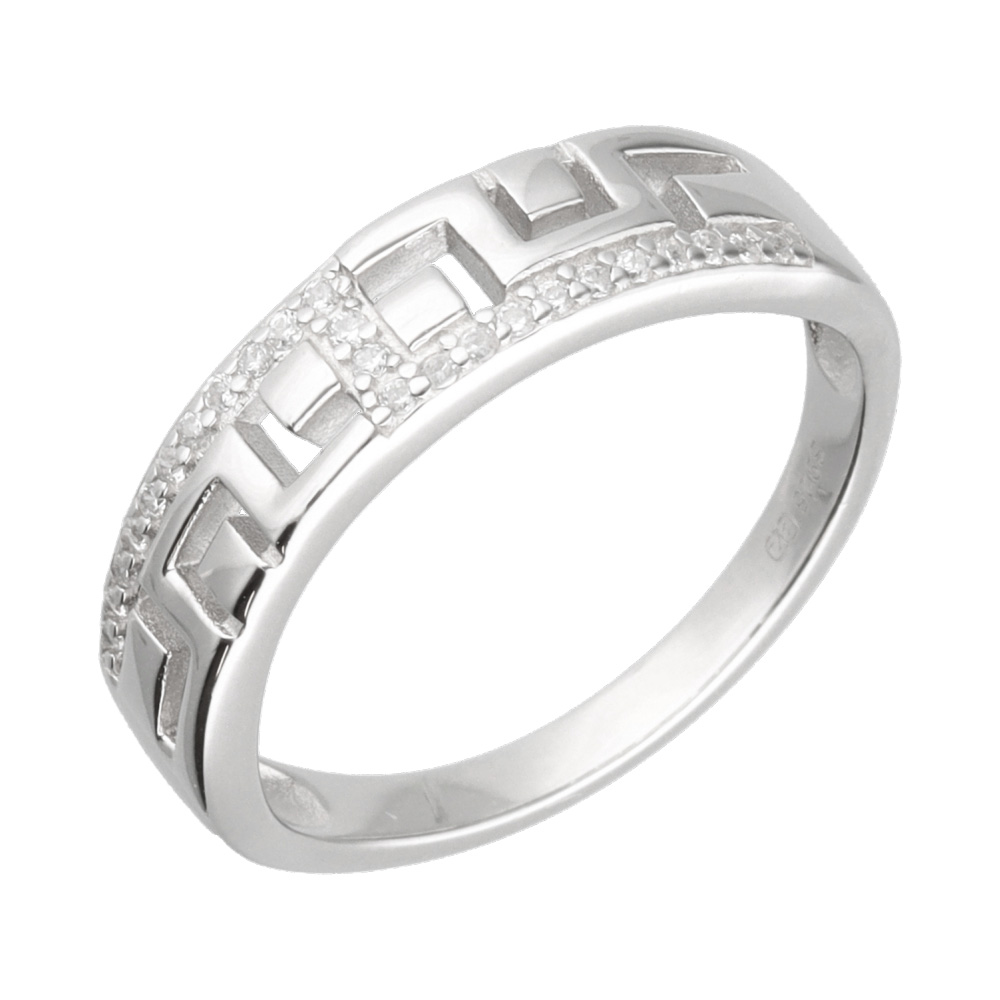 Paveikslėlis Sidabrinis žiedas su cirkoniais