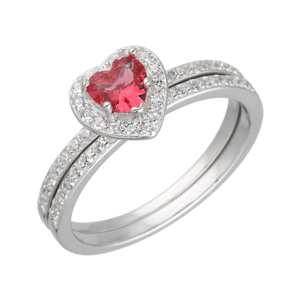 Paveikslėlis Sidabrinis žiedas su cirkoniais