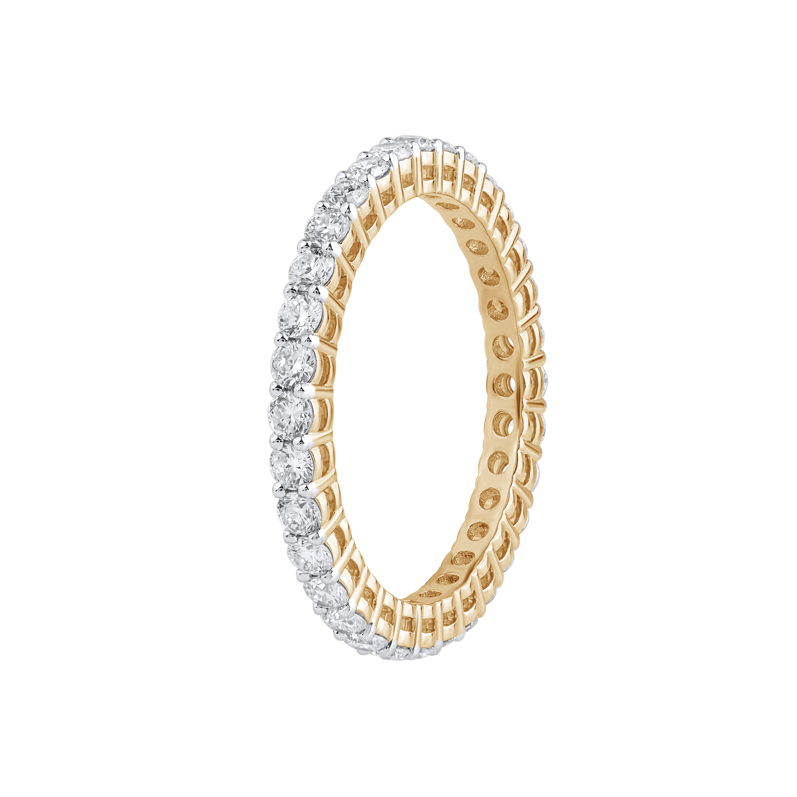 Paveikslėlis Geltono aukso žiedas su LAB deimantais