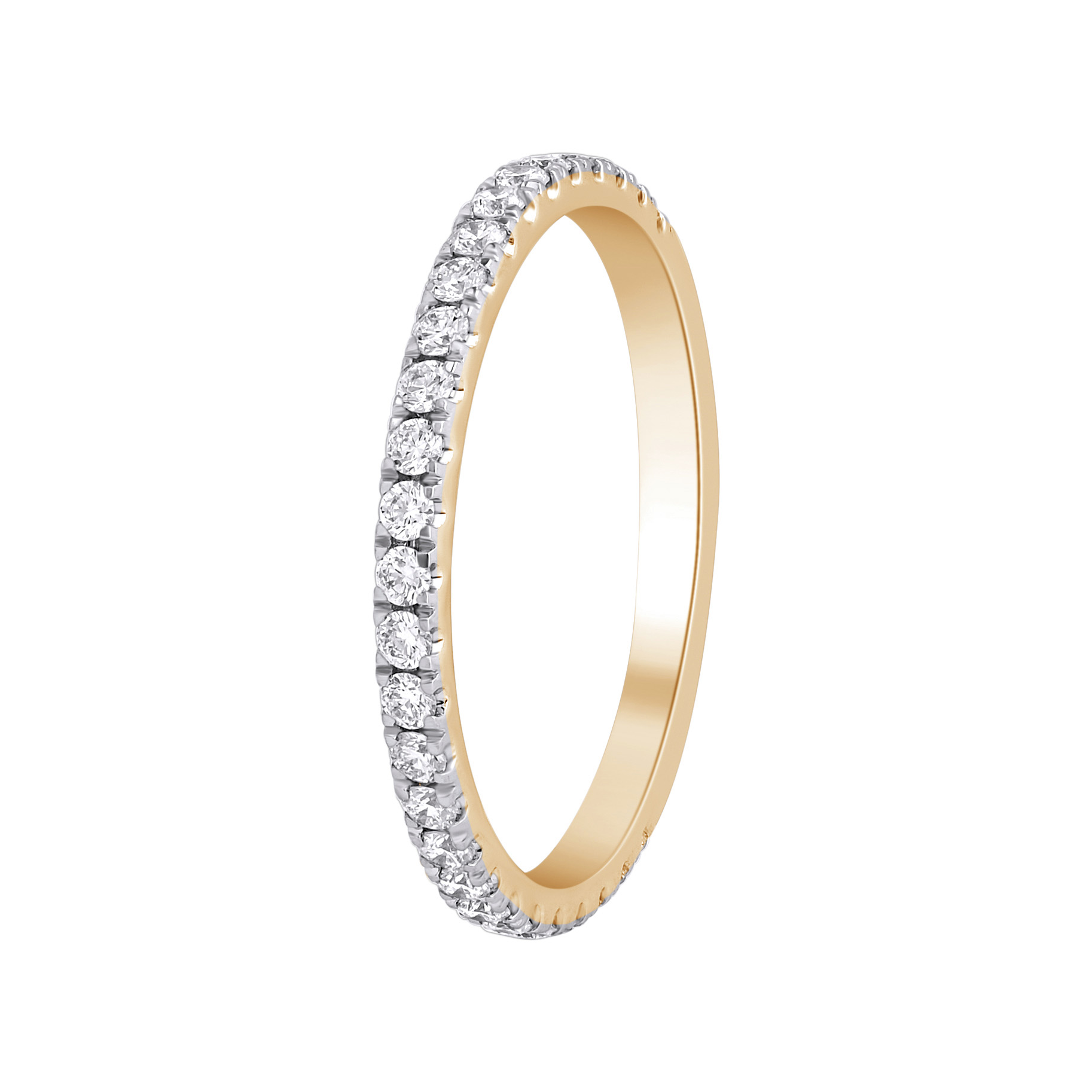 Paveikslėlis Geltono aukso žiedas su LAB deimantais