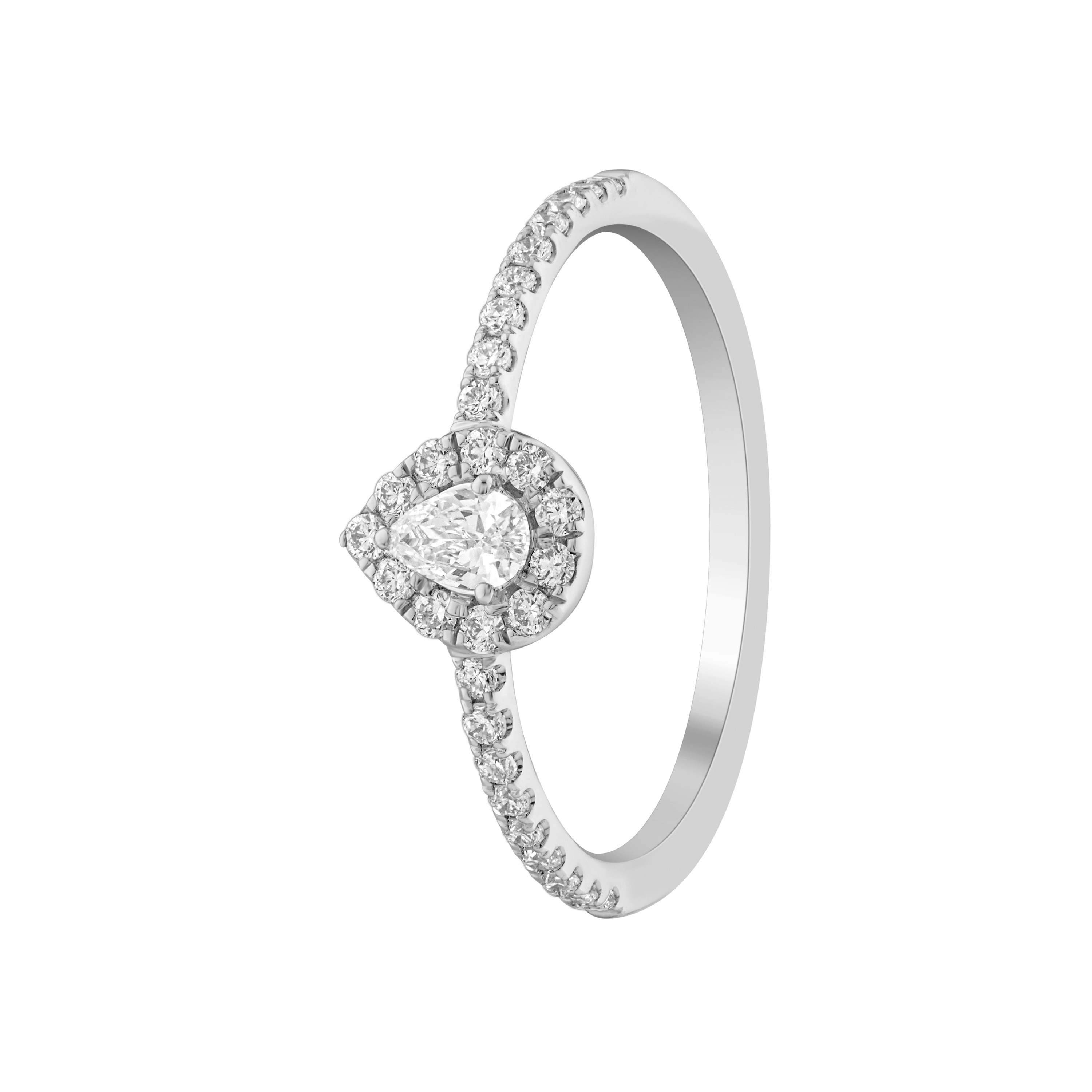 Paveikslėlis Balto aukso žiedas su LAB deimantais