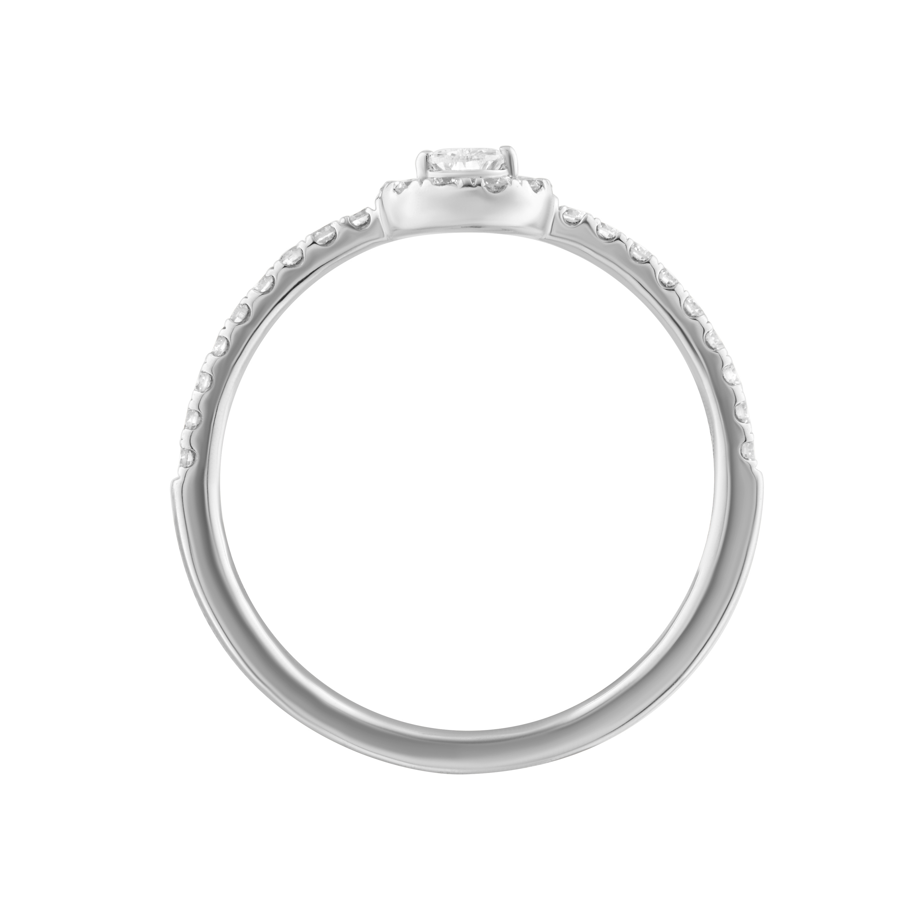 Paveikslėlis Balto aukso žiedas su LAB deimantais