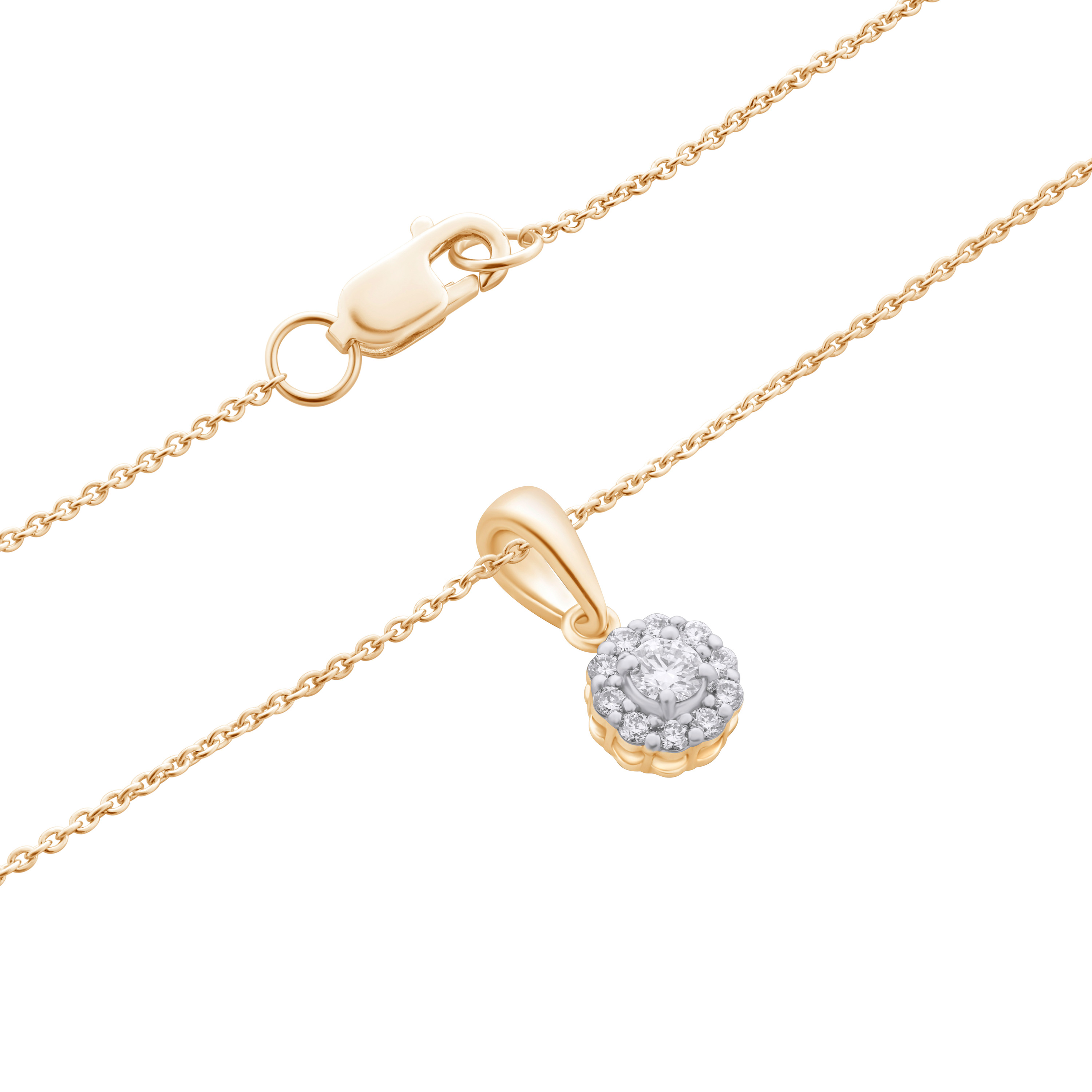 Paveikslėlis Geltono aukso pakabukas su LAB deimantais